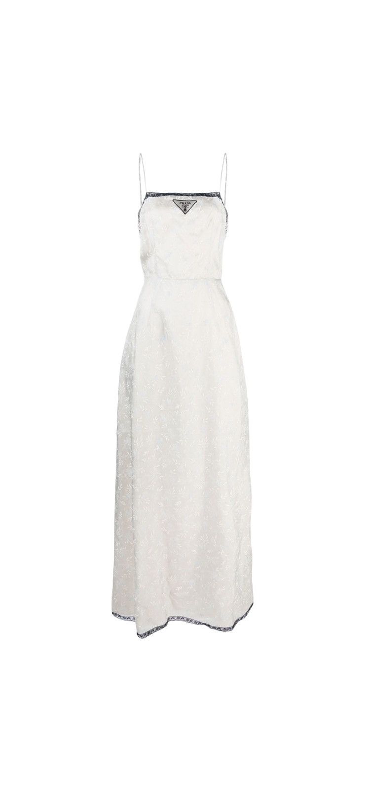 Prada Jacquard Sleeveless Maxi Dress