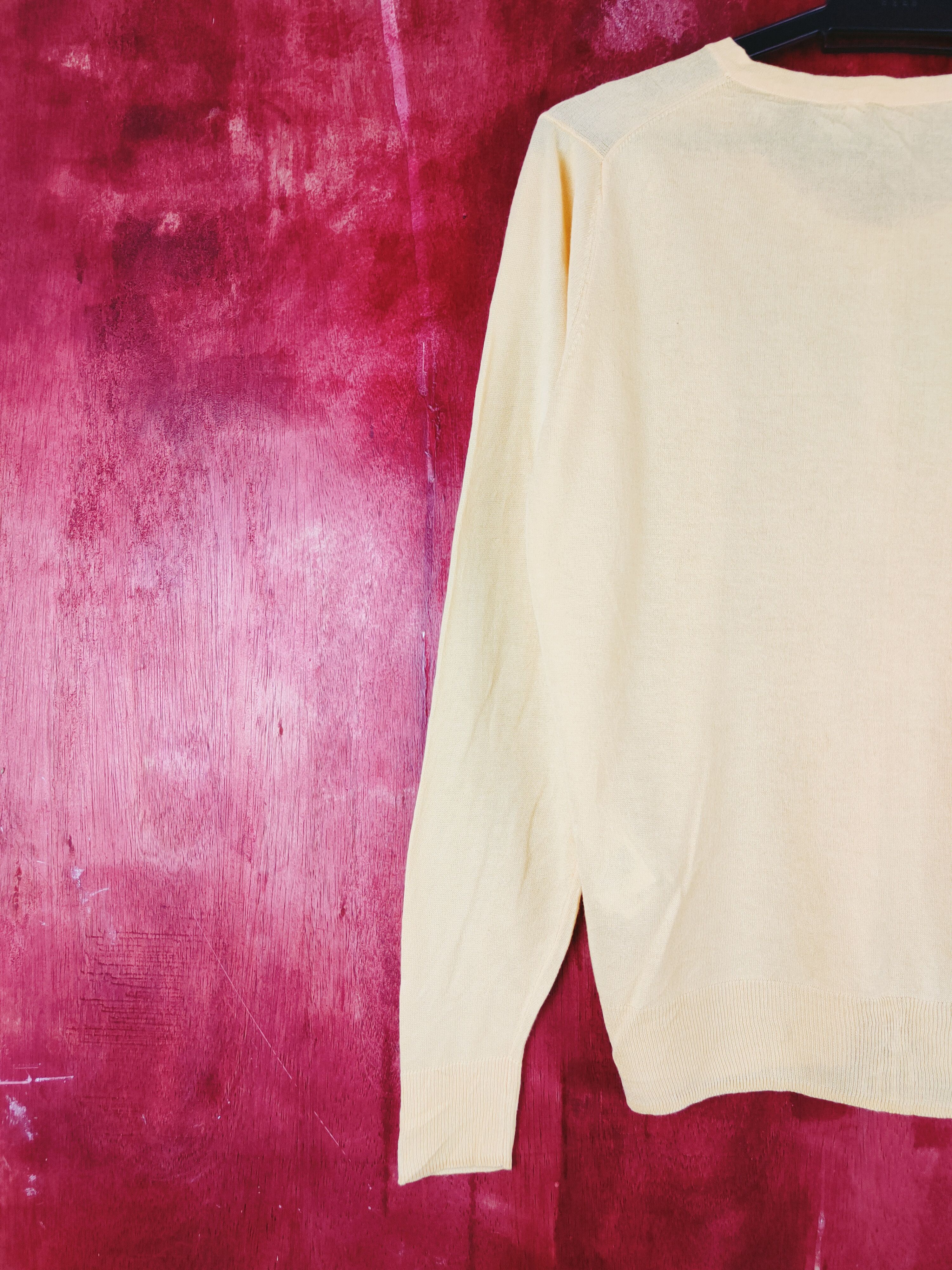 Japanese Brand Japanese Brand Yellow plain Cardigan knitwear #S923 Size M / US 6-8 / IT 42-44 - 8 Thumbnail