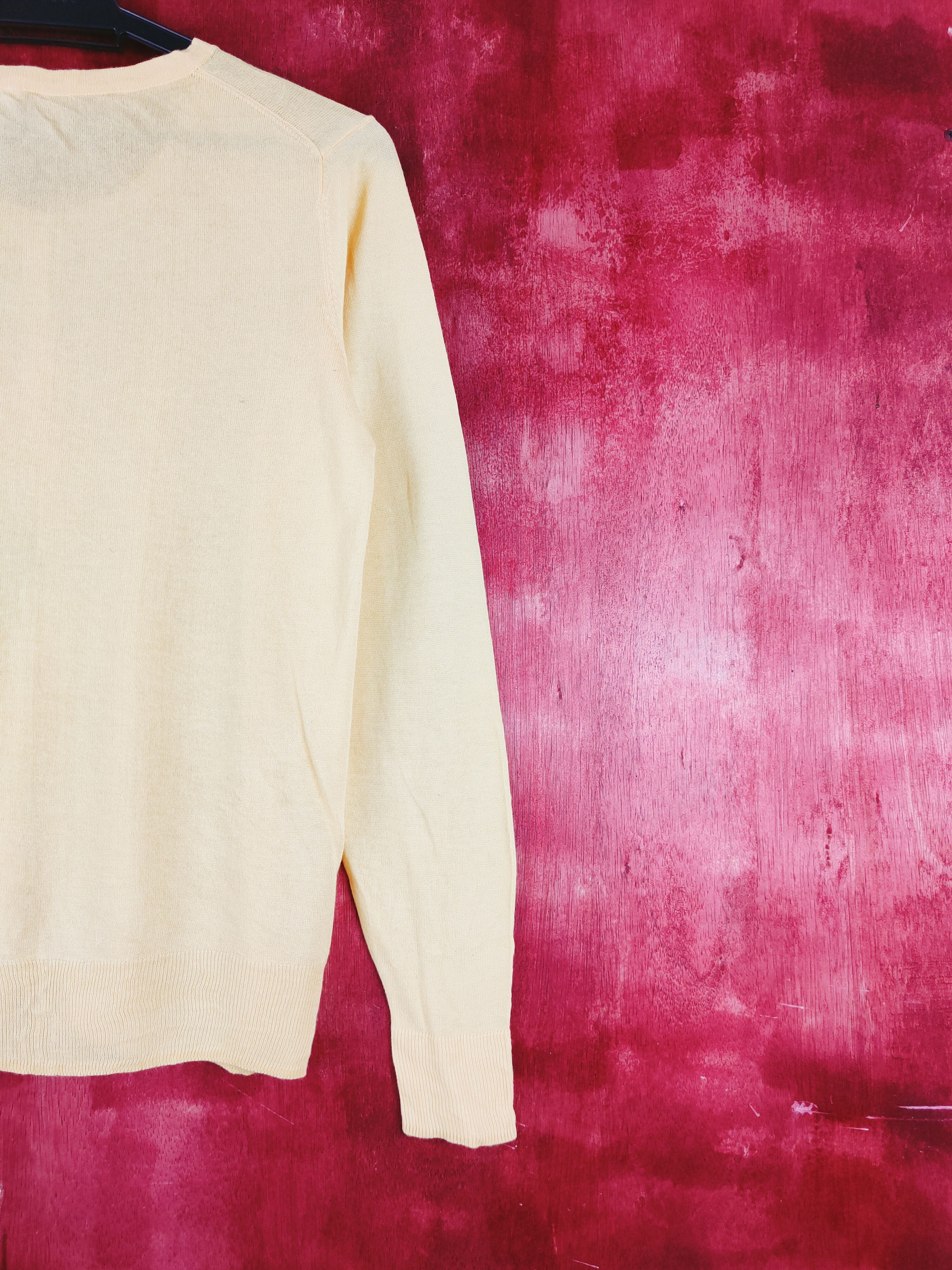 Japanese Brand Japanese Brand Yellow plain Cardigan knitwear #S923 Size M / US 6-8 / IT 42-44 - 9 Thumbnail