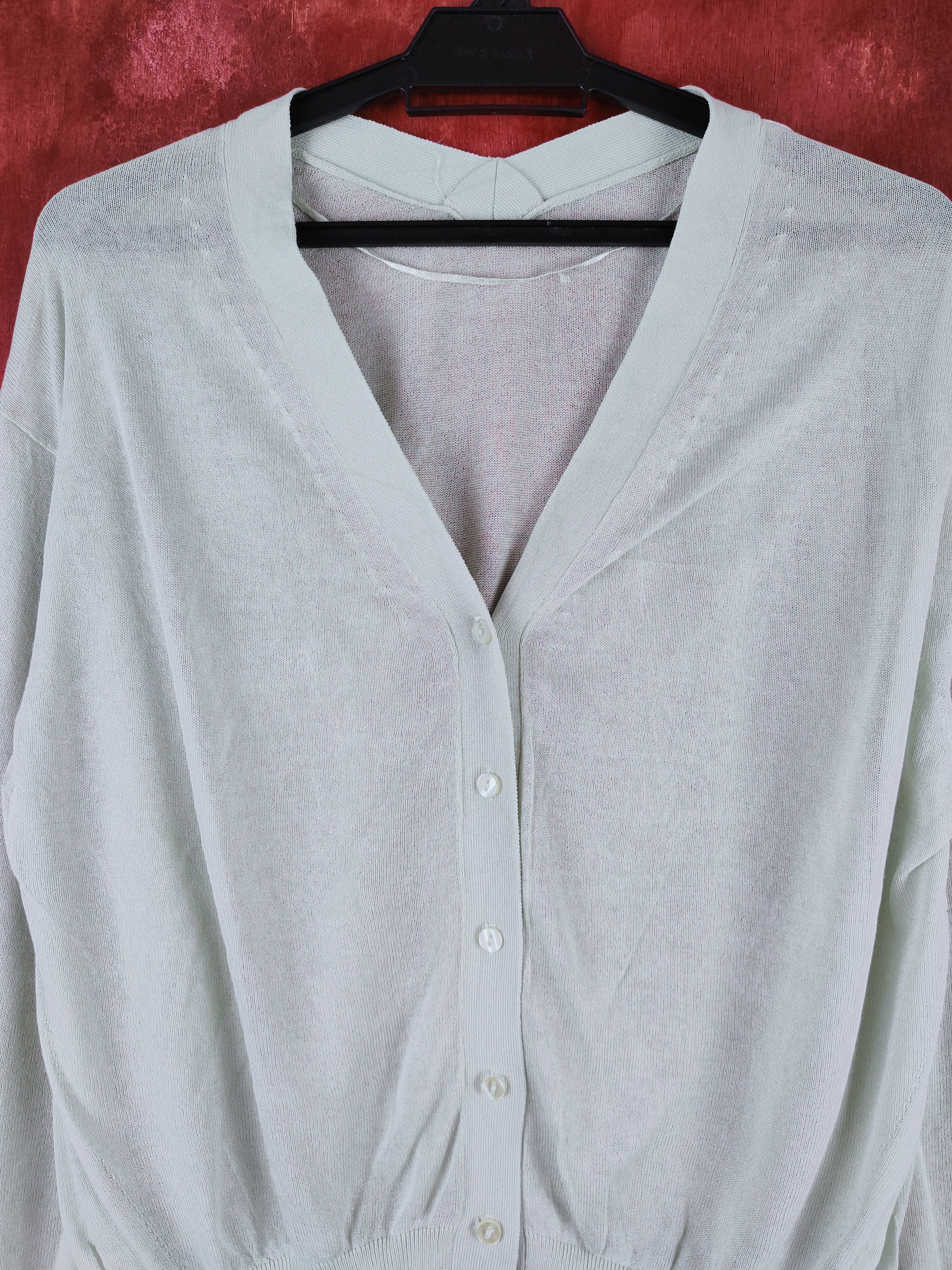 GU GU Mint Green Crochet Meshnet Cardigan #S926 Size L / US 10 / IT 46 - 2 Thumbnail