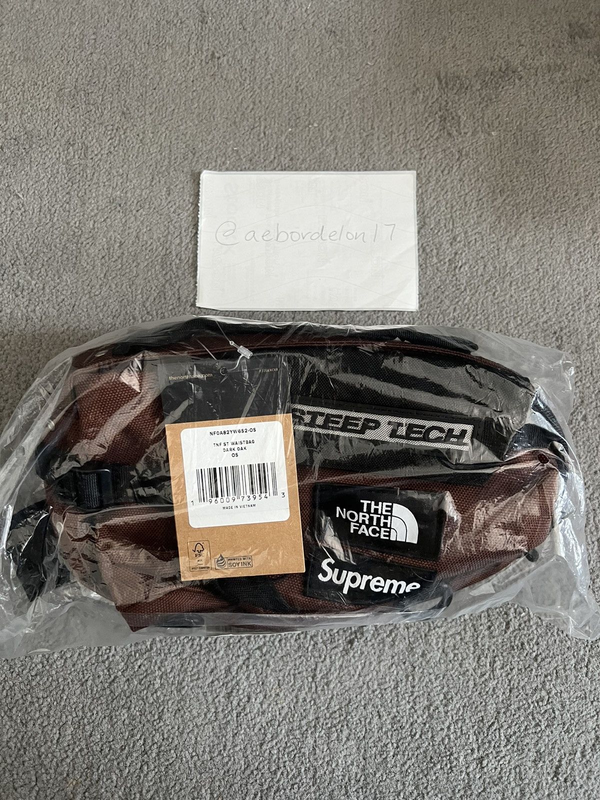 Supreme Supreme TNF Steep Tech Waist Bag Brown | Grailed