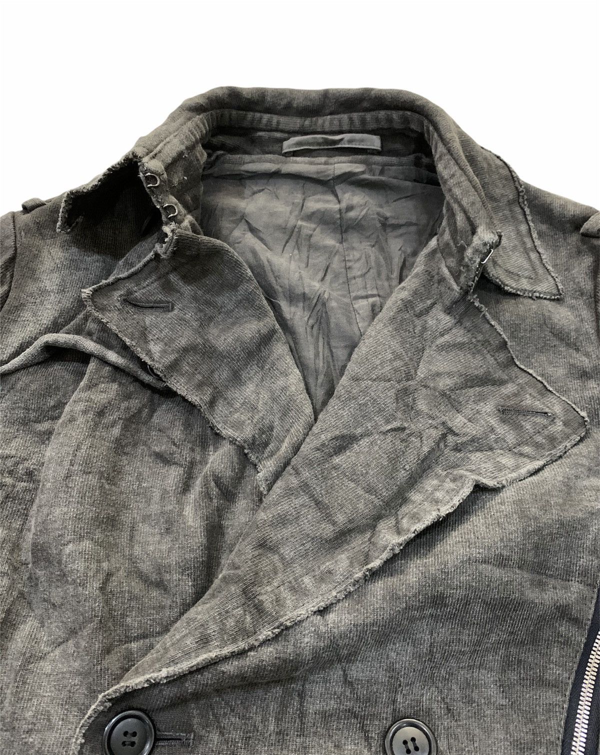 Japanese Brand Junhashimoto Deconstructed Double Breasted Overcoat Size US M / EU 48-50 / 2 - 5 Thumbnail