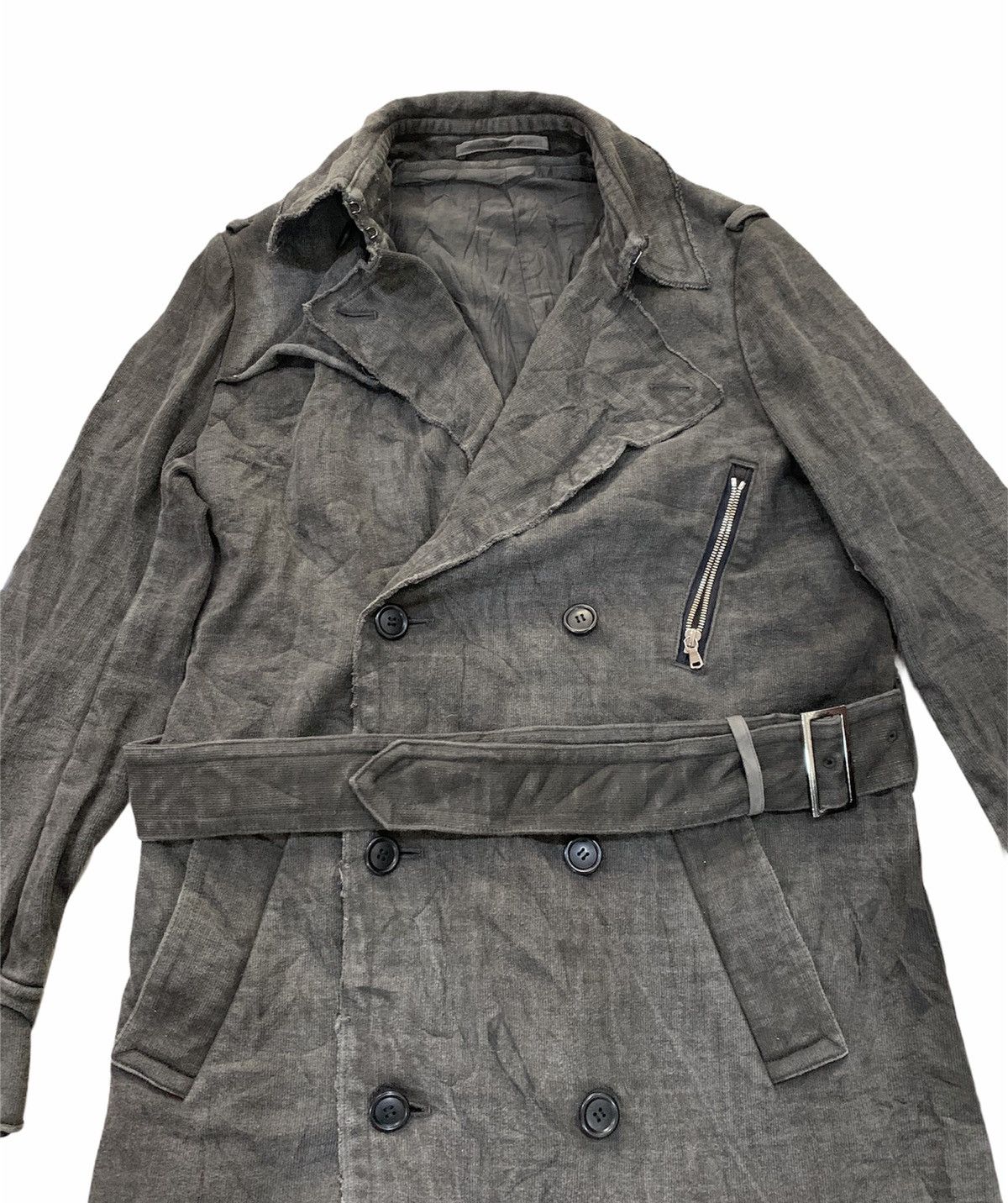 Japanese Brand Junhashimoto Deconstructed Double Breasted Overcoat Size US M / EU 48-50 / 2 - 3 Thumbnail