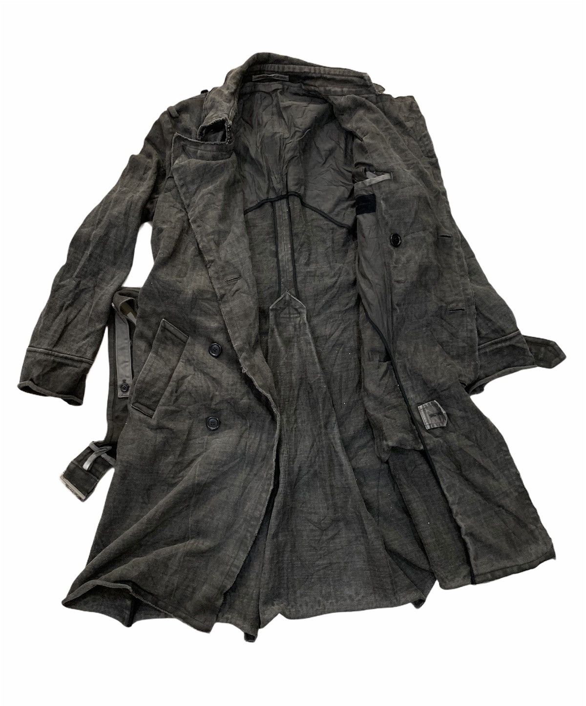 Japanese Brand Junhashimoto Deconstructed Double Breasted Overcoat Size US M / EU 48-50 / 2 - 8 Thumbnail