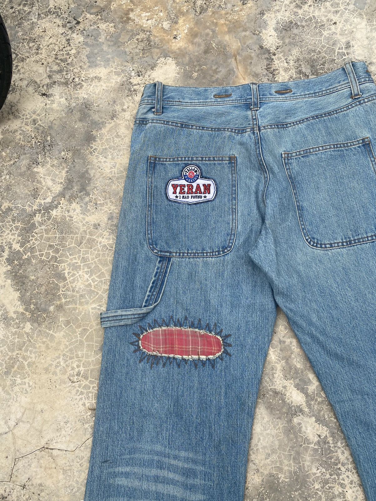 Hysteric Glamour Vintage Japanese Unbrand Distressed and Patchwork Pant Size US 33 - 8 Thumbnail