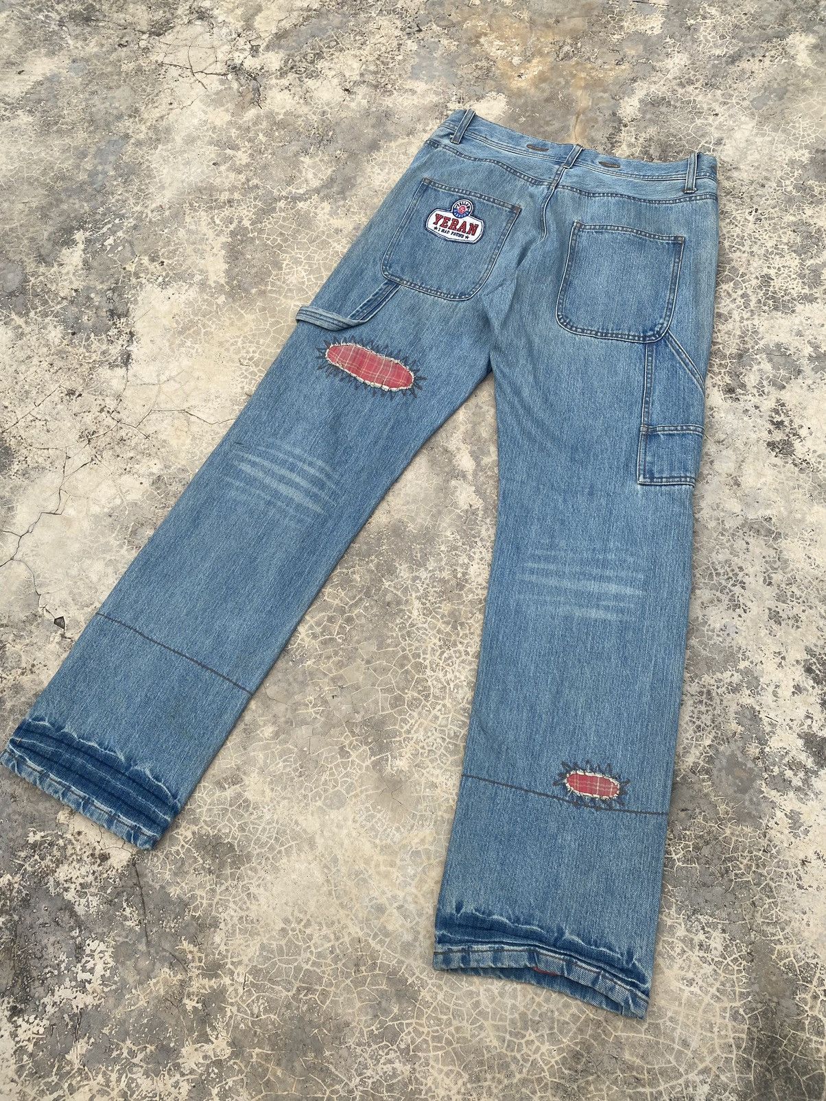 Hysteric Glamour Vintage Japanese Unbrand Distressed and Patchwork Pant Size US 33 - 2 Thumbnail