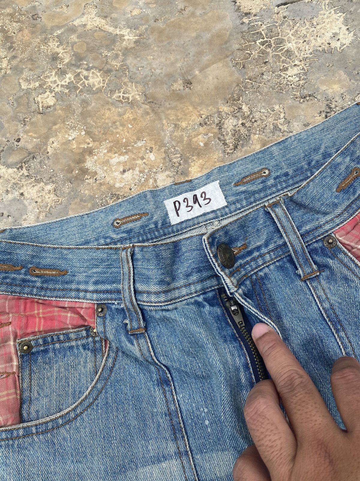 Hysteric Glamour Vintage Japanese Unbrand Distressed and Patchwork Pant Size US 33 - 7 Thumbnail