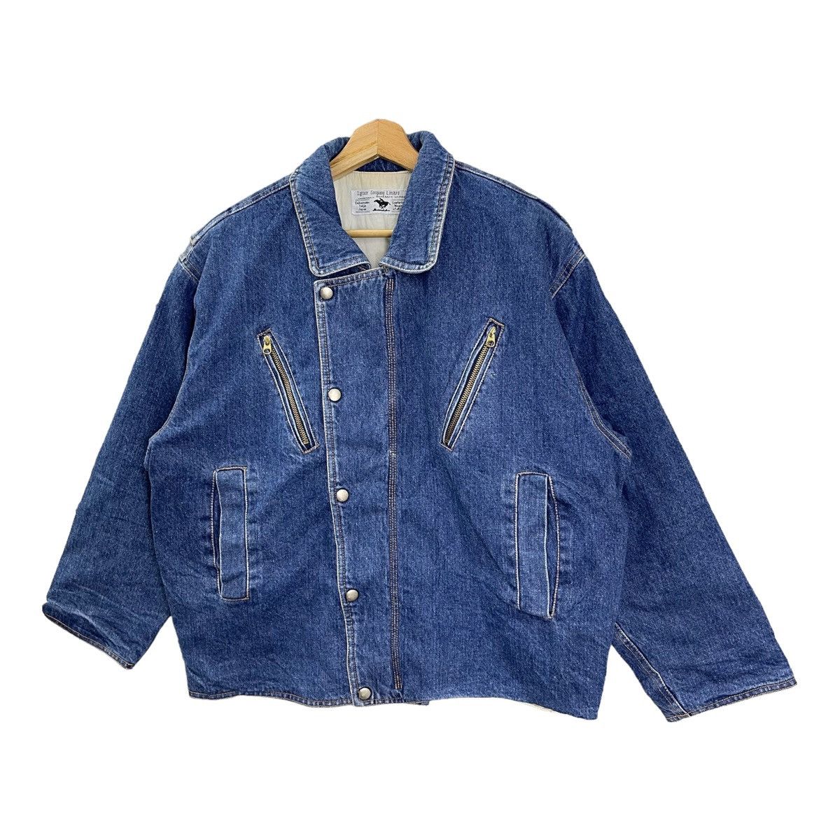 Vintage D.Grace Company Limited Inspired Issey Miyake Denim Jacket Size US M / EU 48-50 / 2 - 3 Thumbnail