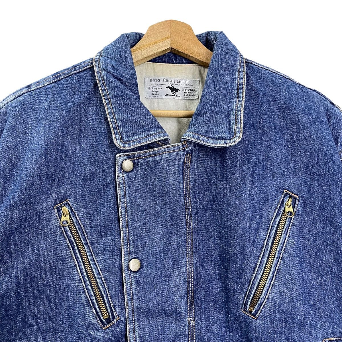 Vintage D.Grace Company Limited Inspired Issey Miyake Denim Jacket Size US M / EU 48-50 / 2 - 4 Thumbnail