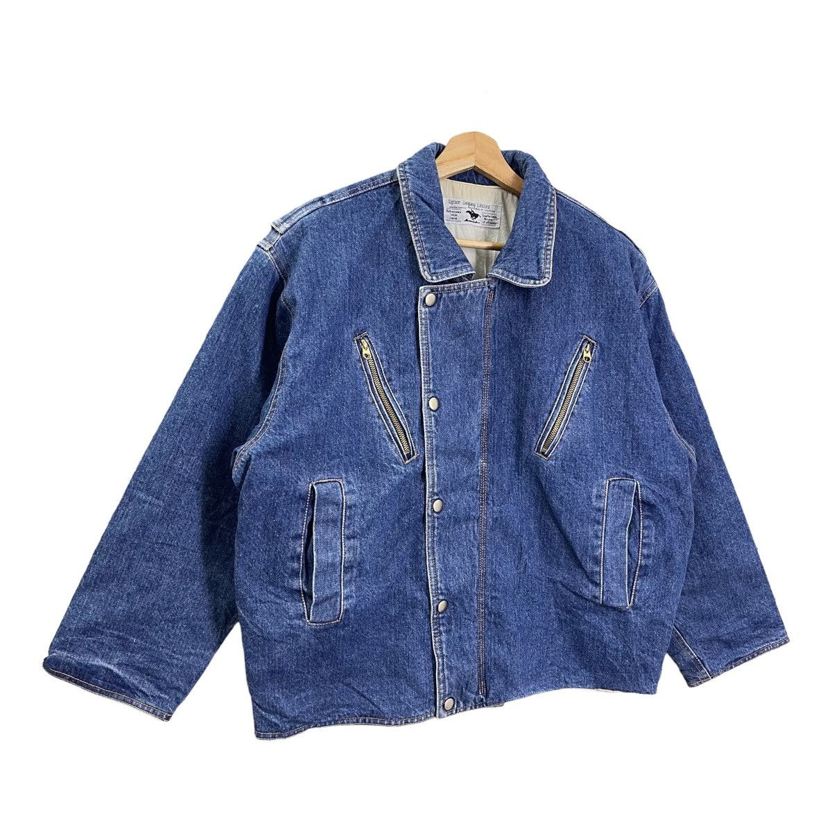 Vintage D.Grace Company Limited Inspired Issey Miyake Denim Jacket Size US M / EU 48-50 / 2 - 2 Thumbnail