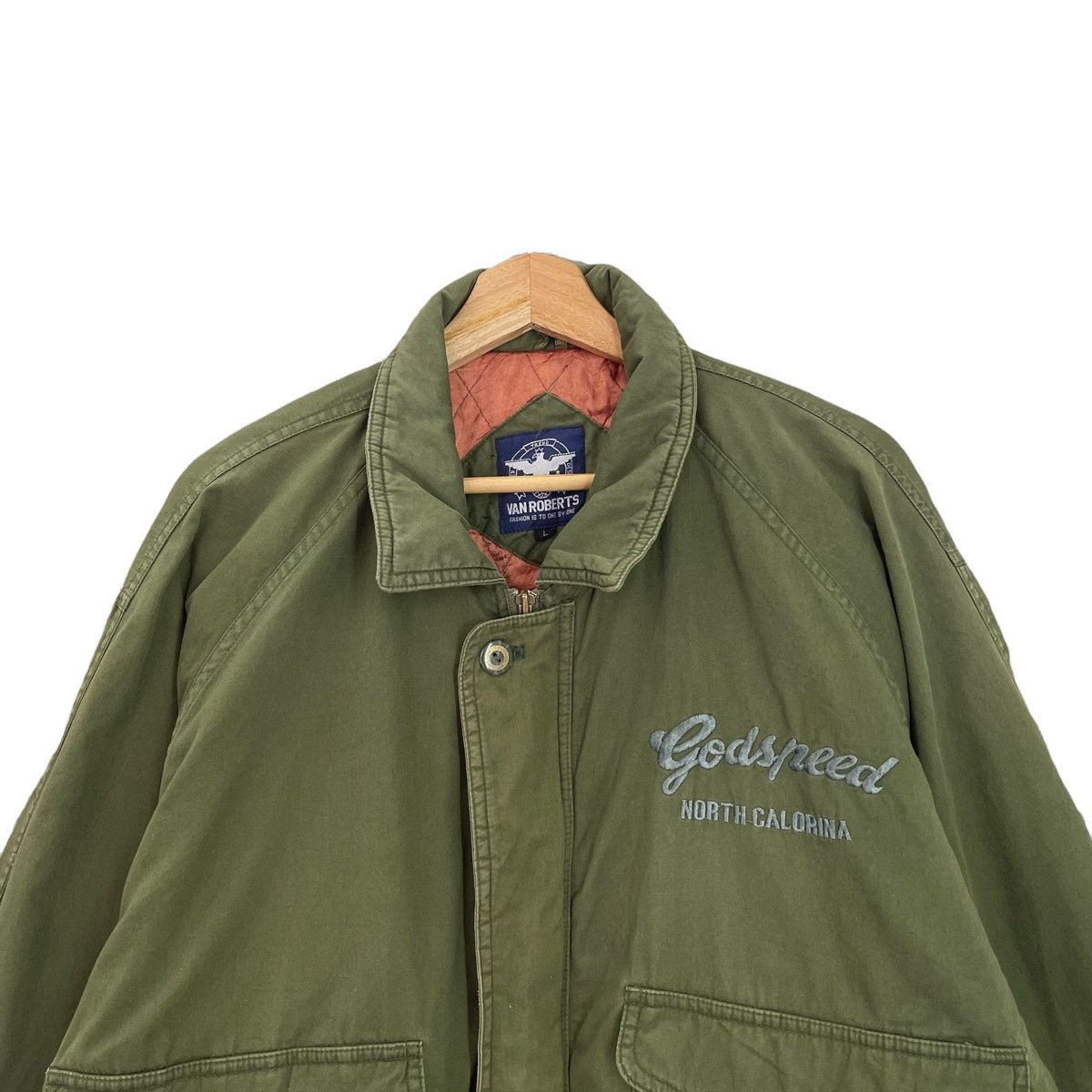 Japanese Brand Vintage 90s Van Roberts Big Back Logo Zipper Jacket Size L Size US L / EU 52-54 / 3 - 7 Thumbnail
