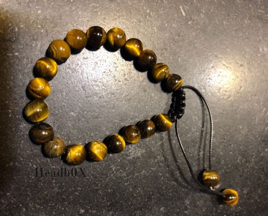 Vintage Tiger Eye Stone Beads Bracelet Size ONE SIZE - 3 Thumbnail