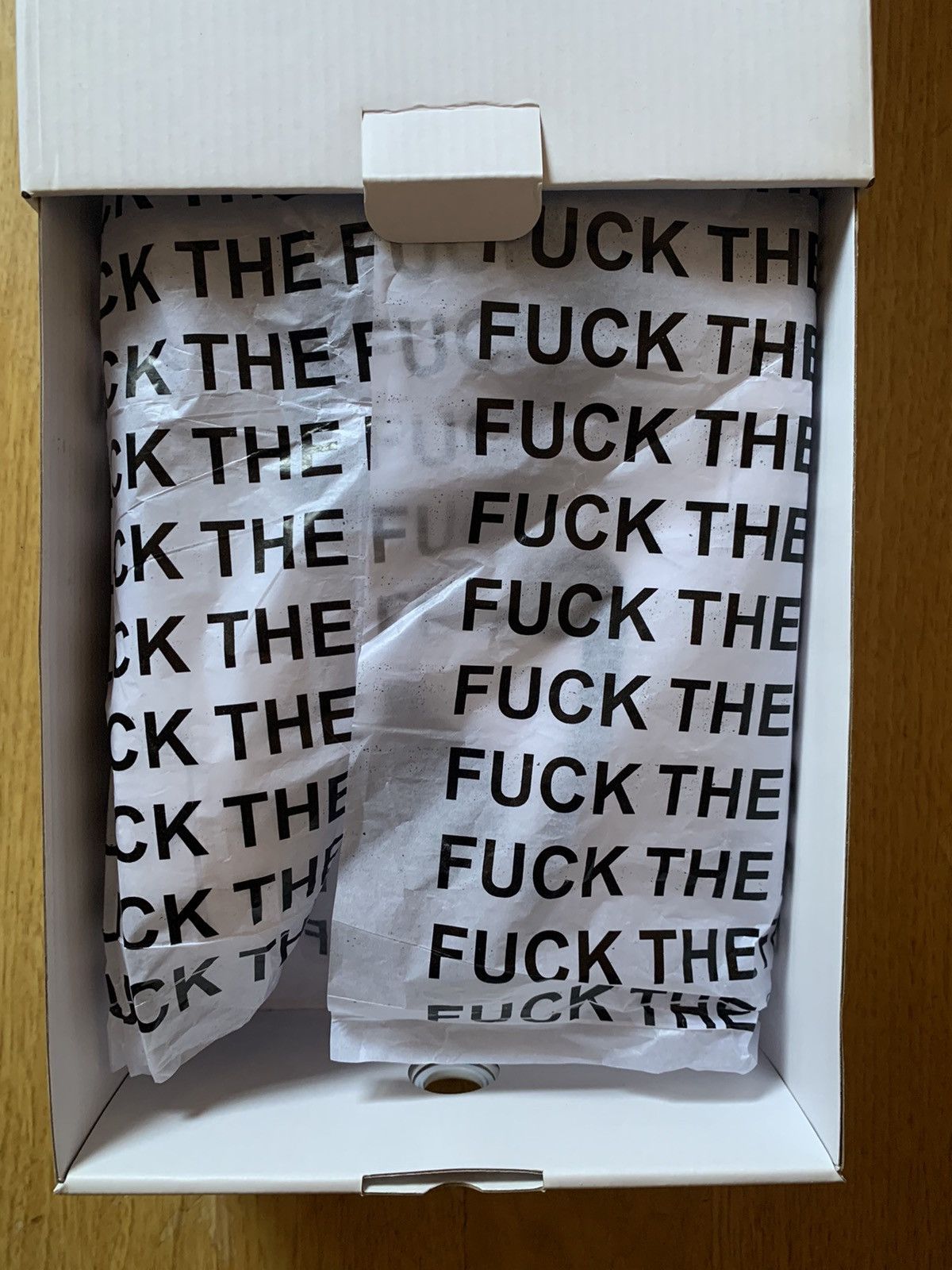 ineverheardofyou Ineverheardofyou 'Fuck Off' Air Force 1's Size US 8 / EU 41 - 3 Thumbnail