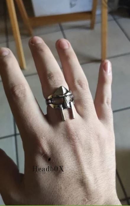 Jewelry MF Doom Mask Ring Size ONE SIZE - 4 Thumbnail