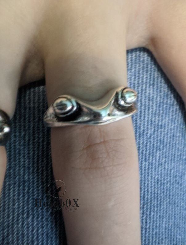 Jewelry Bohemian Vintage Frog Ring Size ONE SIZE - 3 Thumbnail