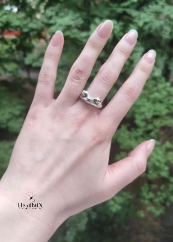 Jewelry Bohemian Vintage Frog Ring Size ONE SIZE - 9 Thumbnail