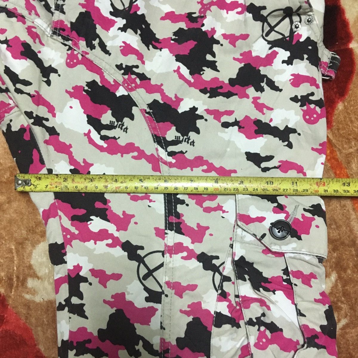 Japanese Brand PPFM Plaid Tartan Bondage Punk Anarchy Logo Size US 34 / EU 50 - 7 Thumbnail