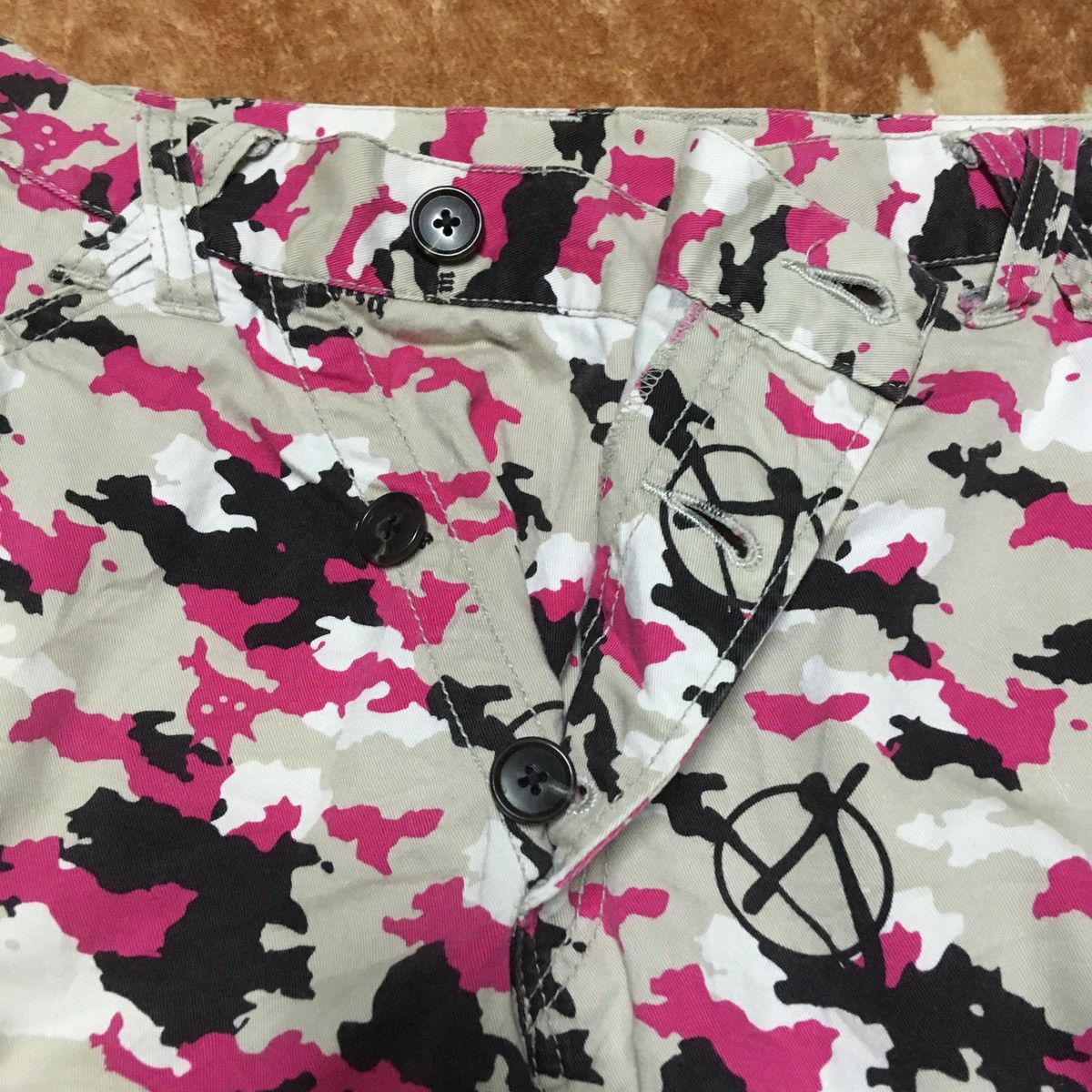 Japanese Brand PPFM Plaid Tartan Bondage Punk Anarchy Logo Size US 34 / EU 50 - 13 Thumbnail