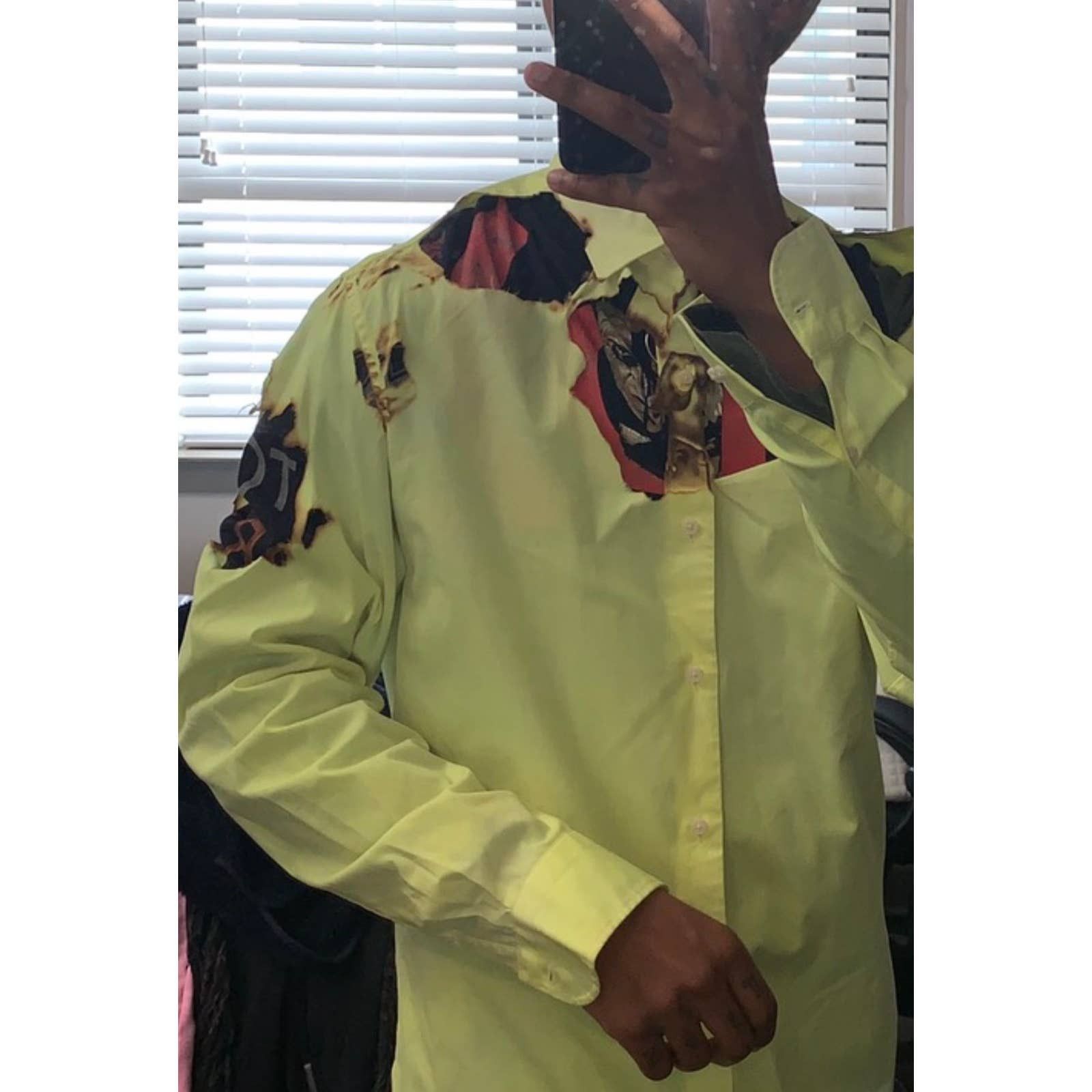 Ottolinger Burned Button Down Size M / US 6-8 / IT 42-44 - 3 Thumbnail