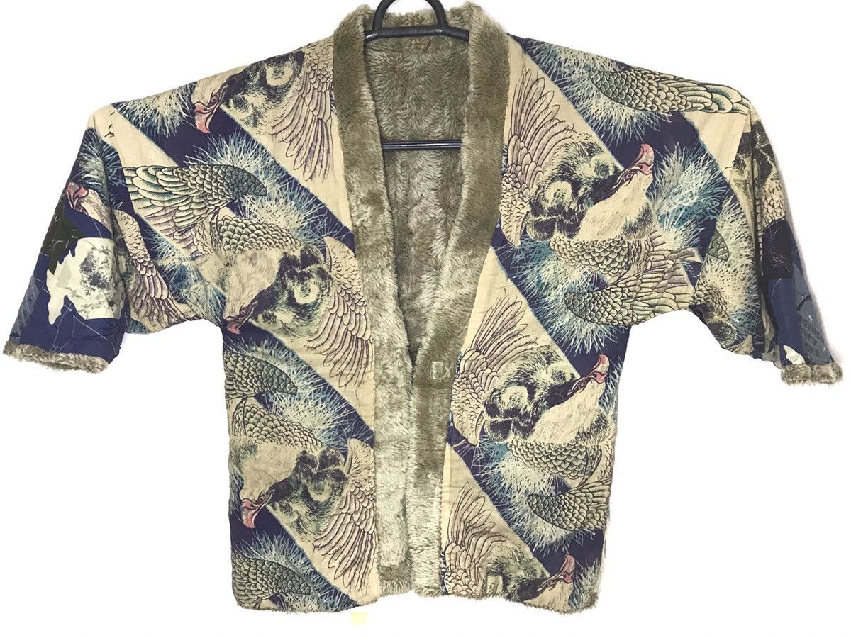 Japanese Brand Extremely rare!! Visite Original Goods shearling kimono Size US L / EU 52-54 / 3 - 4 Thumbnail