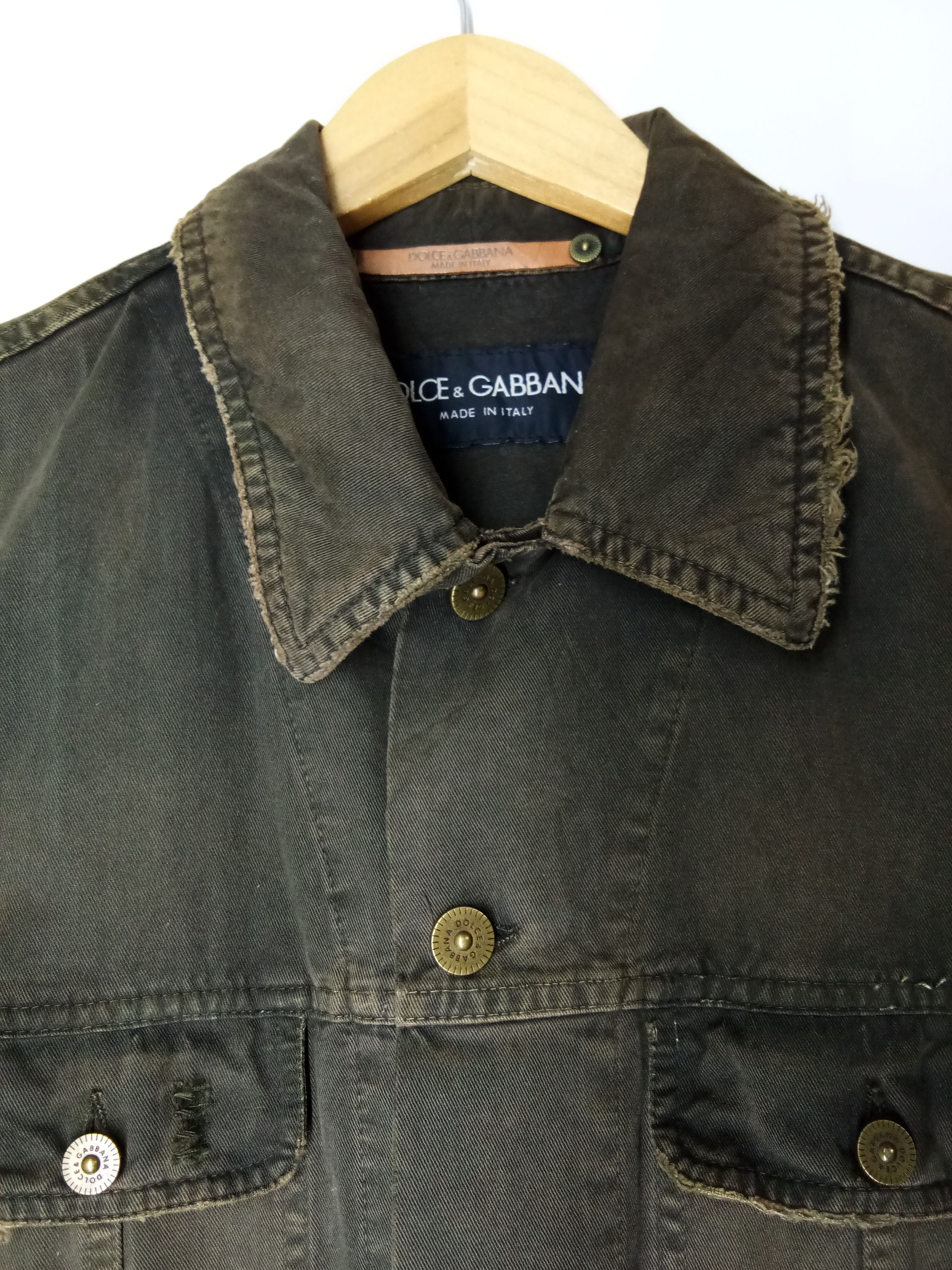 Dolce & Gabbana DOLOCE & GABBANA distressed jacket.. Size US M / EU 48-50 / 2 - 5 Thumbnail