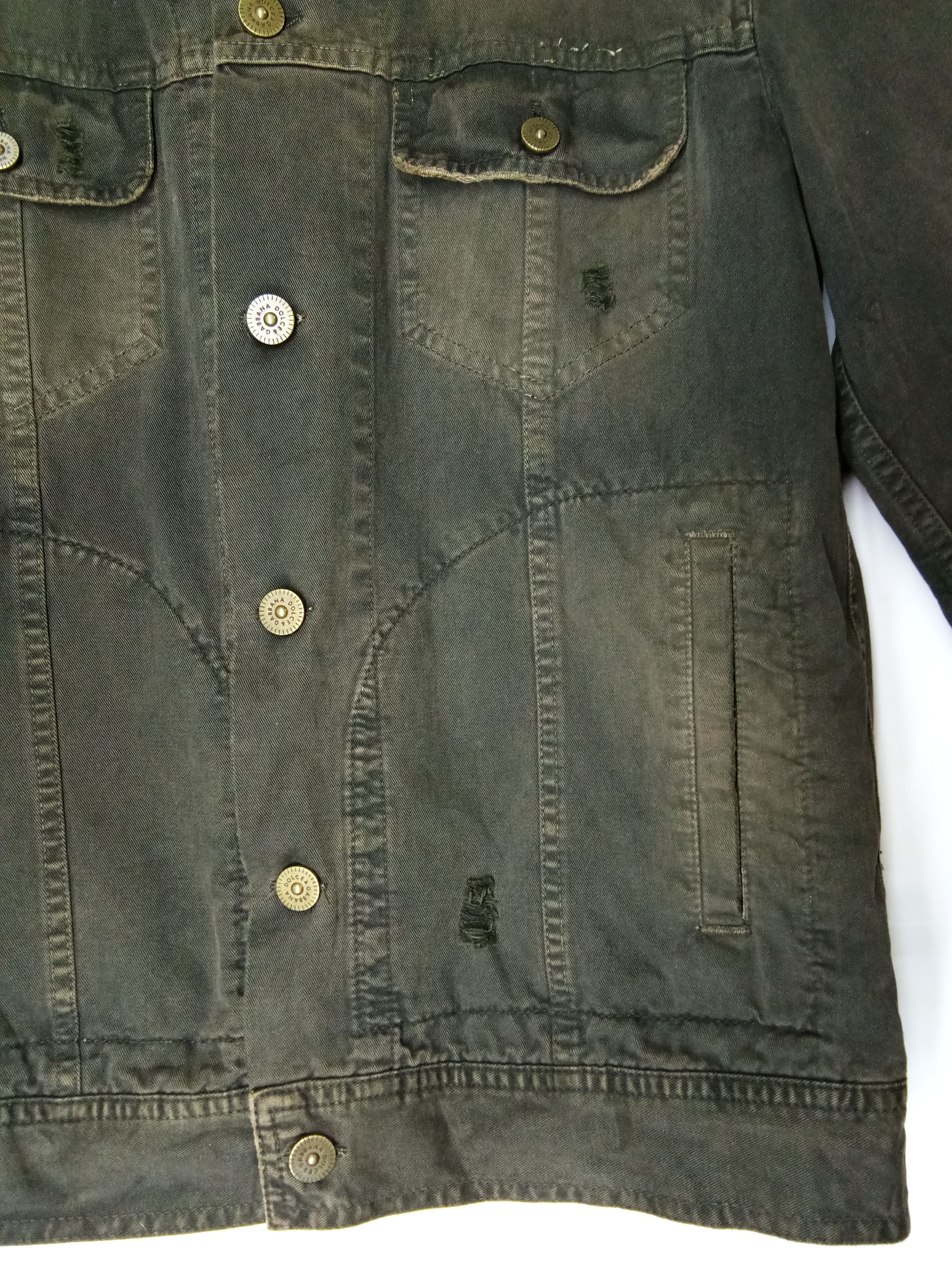 Dolce & Gabbana DOLOCE & GABBANA distressed jacket.. Size US M / EU 48-50 / 2 - 6 Thumbnail