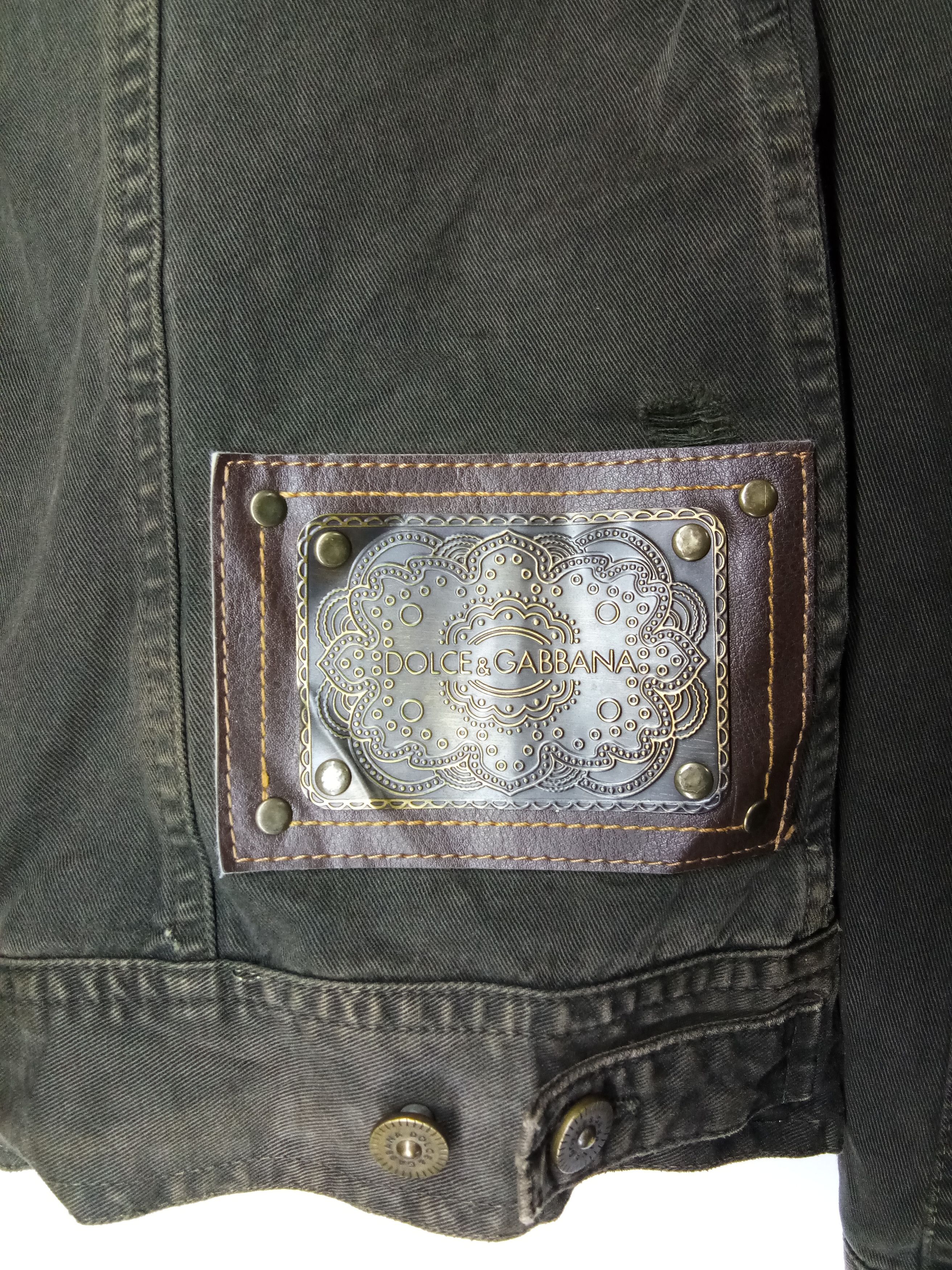 Dolce & Gabbana DOLOCE & GABBANA distressed jacket.. Size US M / EU 48-50 / 2 - 13 Thumbnail