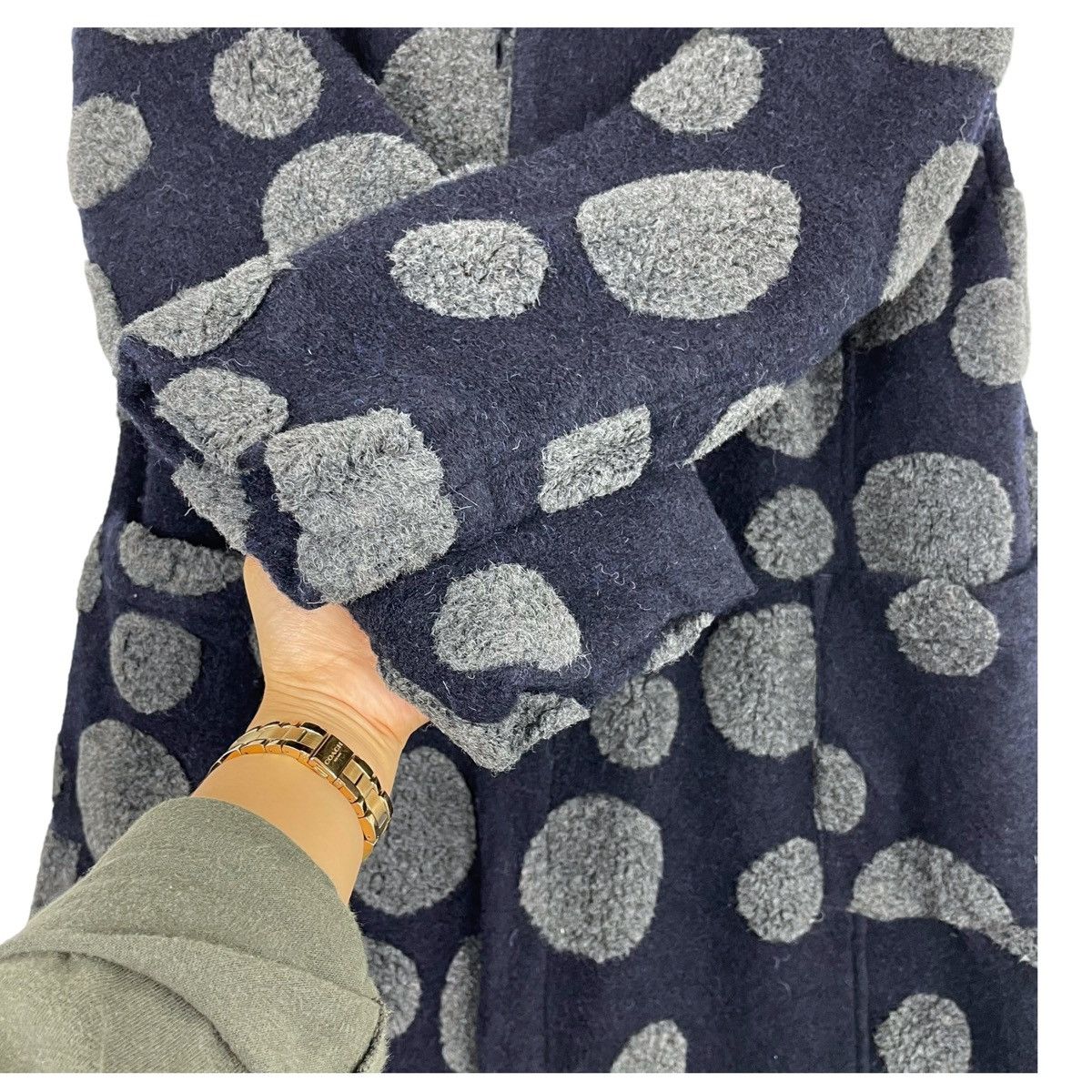 Indigo × Japanese Brand × Kapital 💥 INDIGO JAPAN POLKADOT LONG JACKET Size US M / EU 48-50 / 2 - 6 Thumbnail
