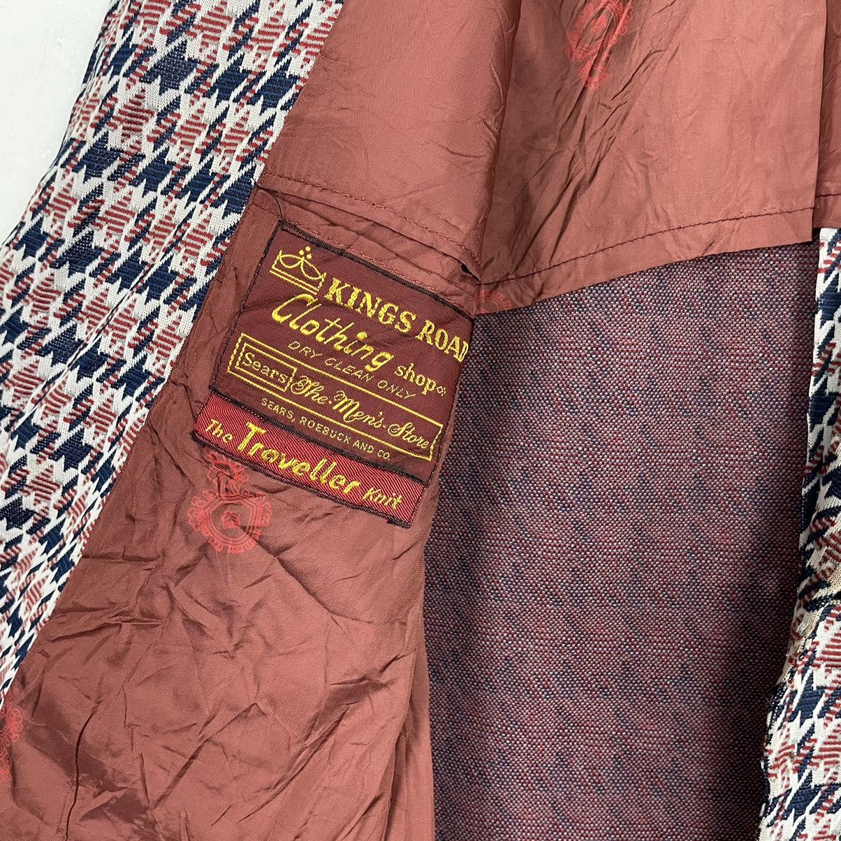 Japanese Brand × Sears × Vintage 💥VINTAGE SEARS KINGS ROAD HOUNDTOOTH JACKET BLAZER Size US L / EU 52-54 / 3 - 7 Thumbnail
