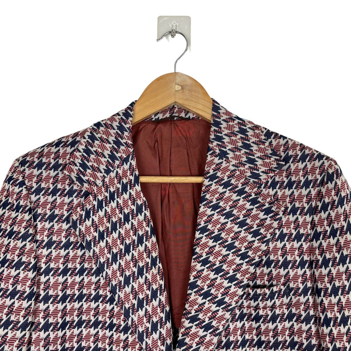 Japanese Brand × Sears × Vintage 💥VINTAGE SEARS KINGS ROAD HOUNDTOOTH JACKET BLAZER Size US L / EU 52-54 / 3 - 4 Thumbnail