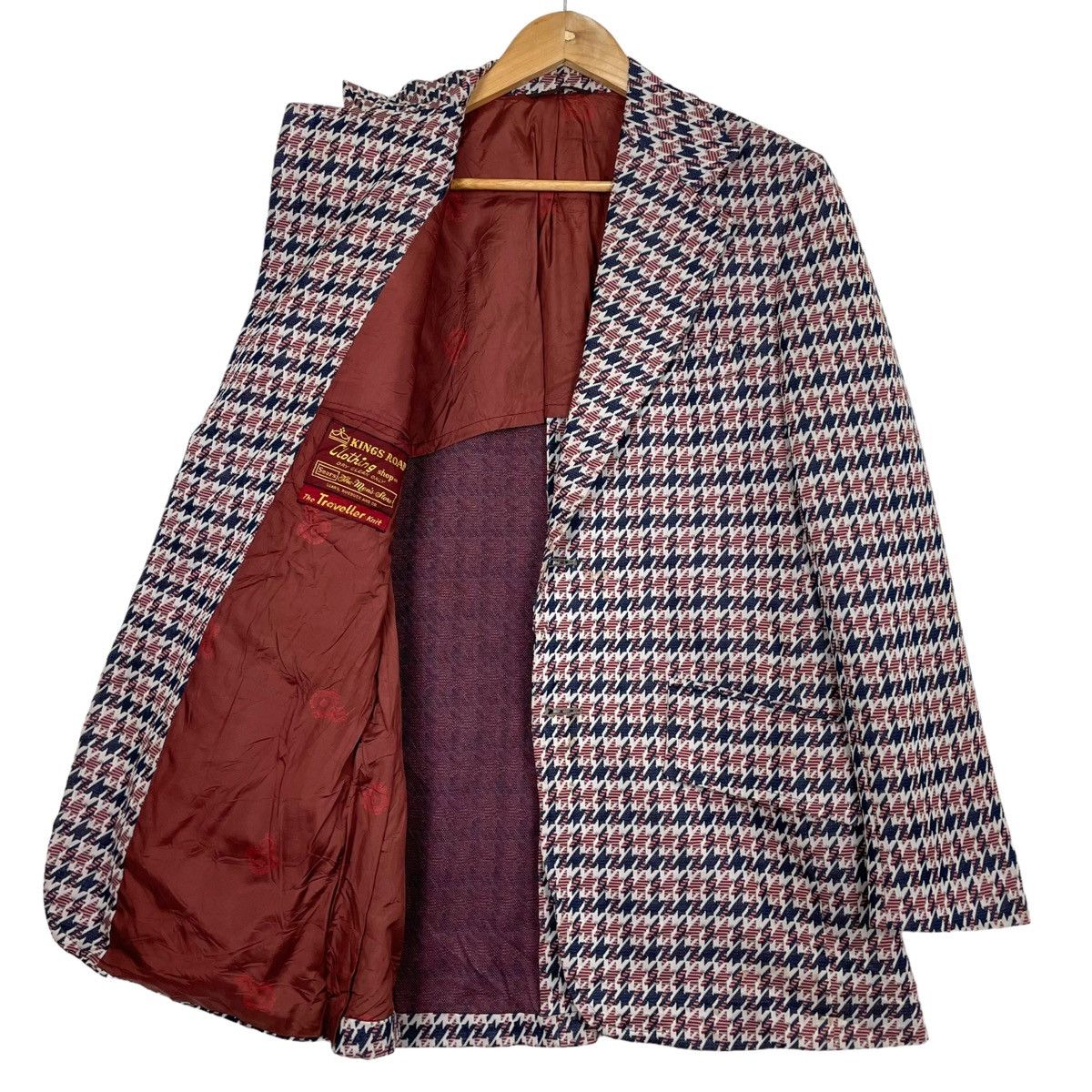Japanese Brand × Sears × Vintage 💥VINTAGE SEARS KINGS ROAD HOUNDTOOTH JACKET BLAZER Size US L / EU 52-54 / 3 - 5 Thumbnail
