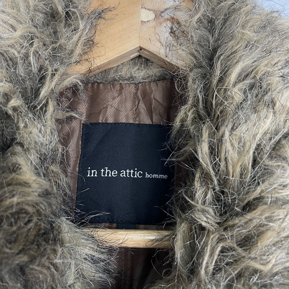 Hysteric Glamour × In The Attic × Japanese Brand 💥 IN THE ATTIC DUSTER MOLESKIN FUR LINNEN JACKET Size US M / EU 48-50 / 2 - 8 Thumbnail