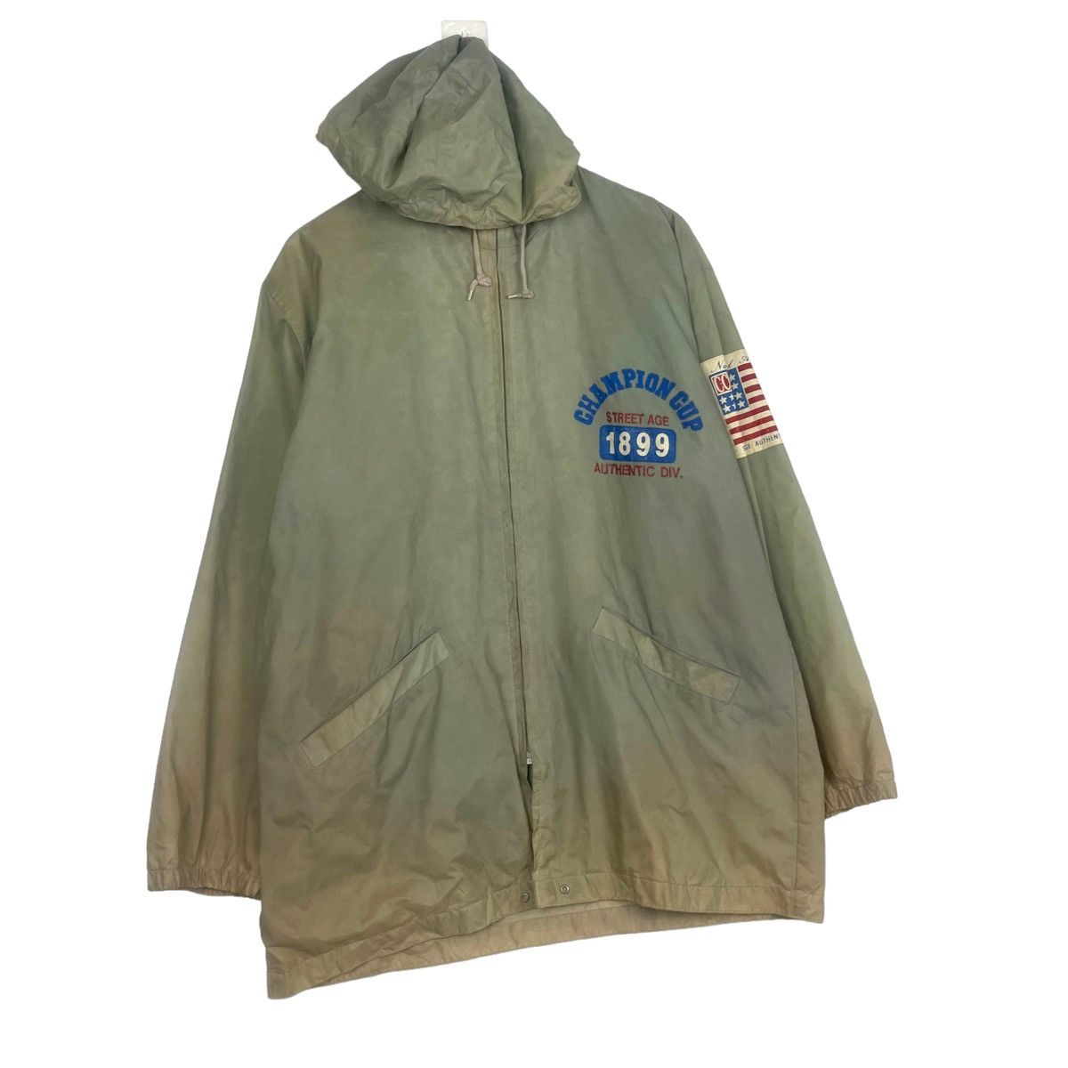 Japanese Brand × Sports Specialties × Vintage 💥90s CHAMPION CUP USA HOODIE LIGHT JACKET Size US L / EU 52-54 / 3 - 4 Thumbnail