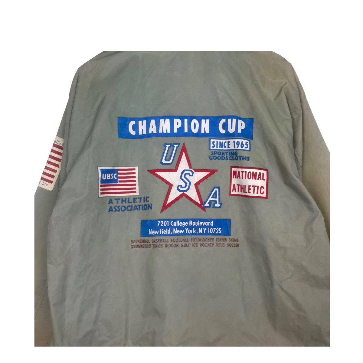 Japanese Brand × Sports Specialties × Vintage 💥90s CHAMPION CUP USA HOODIE LIGHT JACKET Size US L / EU 52-54 / 3 - 2 Thumbnail