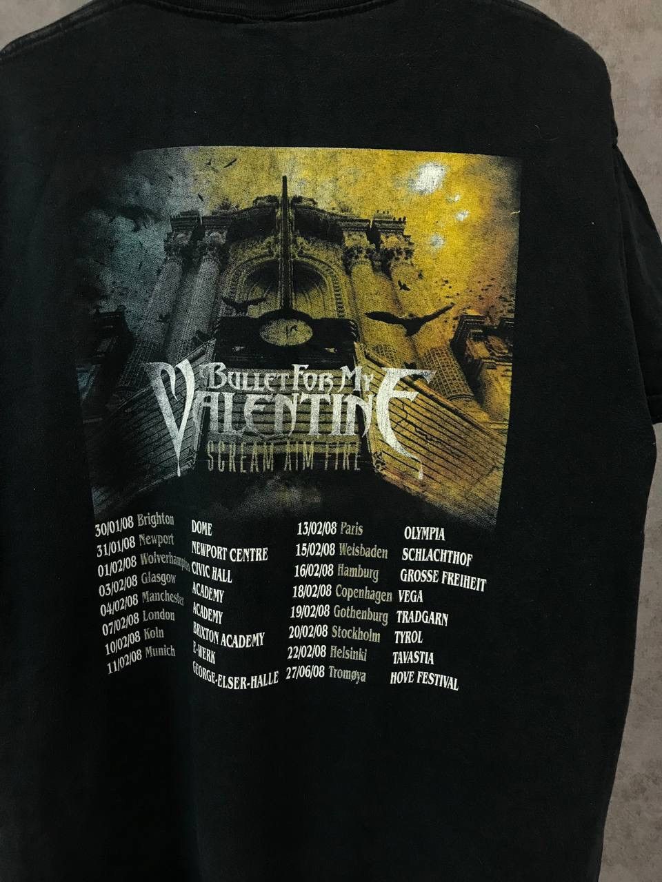 Band Tees Bullet for my Valentine 2008 vintage rock band tour tee Size US XL / EU 56 / 4 - 6 Thumbnail