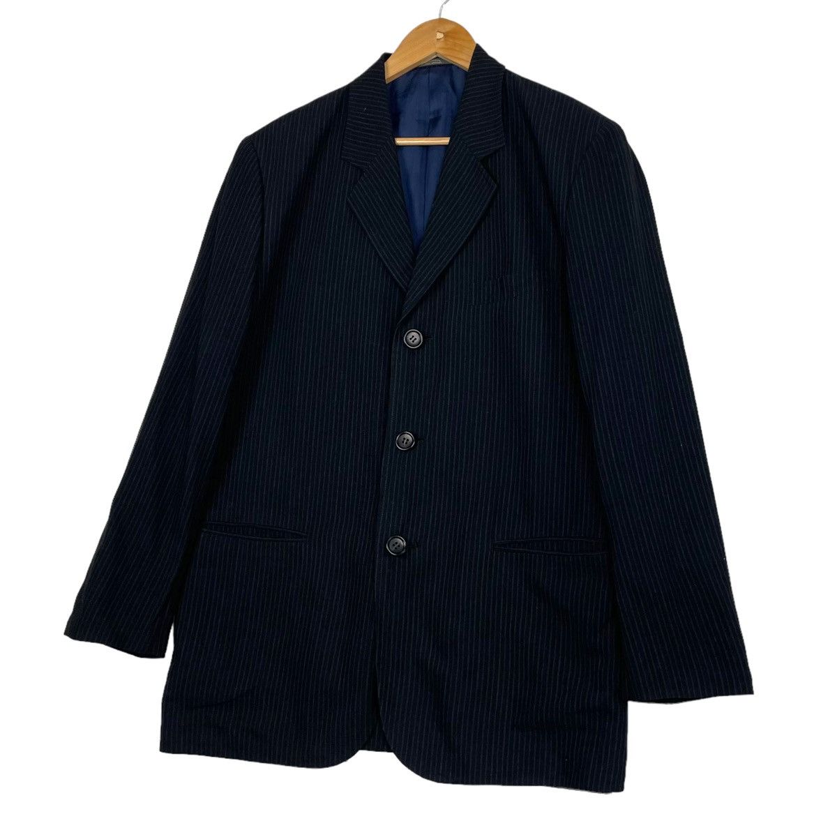 Japanese Brand × Yohji Yamamoto 💥LQ FOR MEN BY YOHJI YAMAMOTO STRIPE JACKET Size US L / EU 52-54 / 3 - 3 Thumbnail