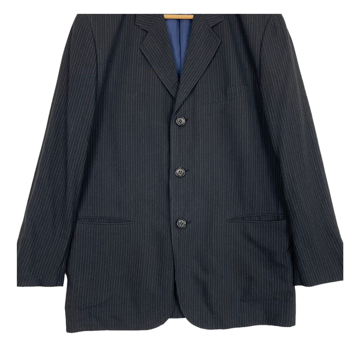 Japanese Brand × Yohji Yamamoto 💥LQ FOR MEN BY YOHJI YAMAMOTO STRIPE JACKET Size US L / EU 52-54 / 3 - 6 Thumbnail