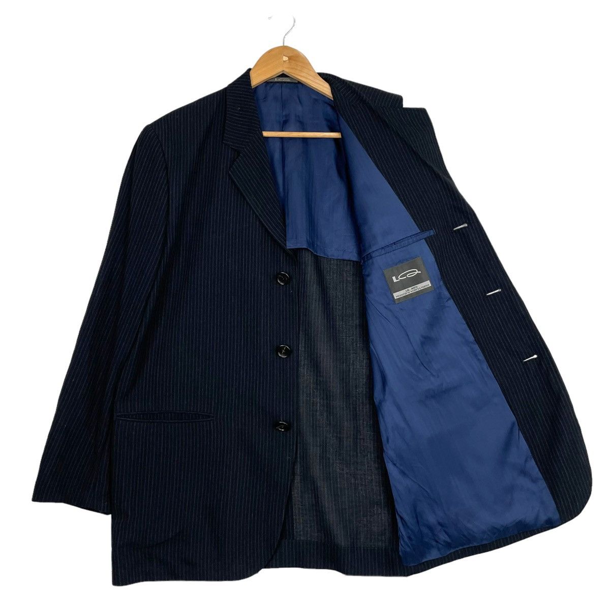 Japanese Brand × Yohji Yamamoto 💥LQ FOR MEN BY YOHJI YAMAMOTO STRIPE JACKET Size US L / EU 52-54 / 3 - 1 Thumbnail