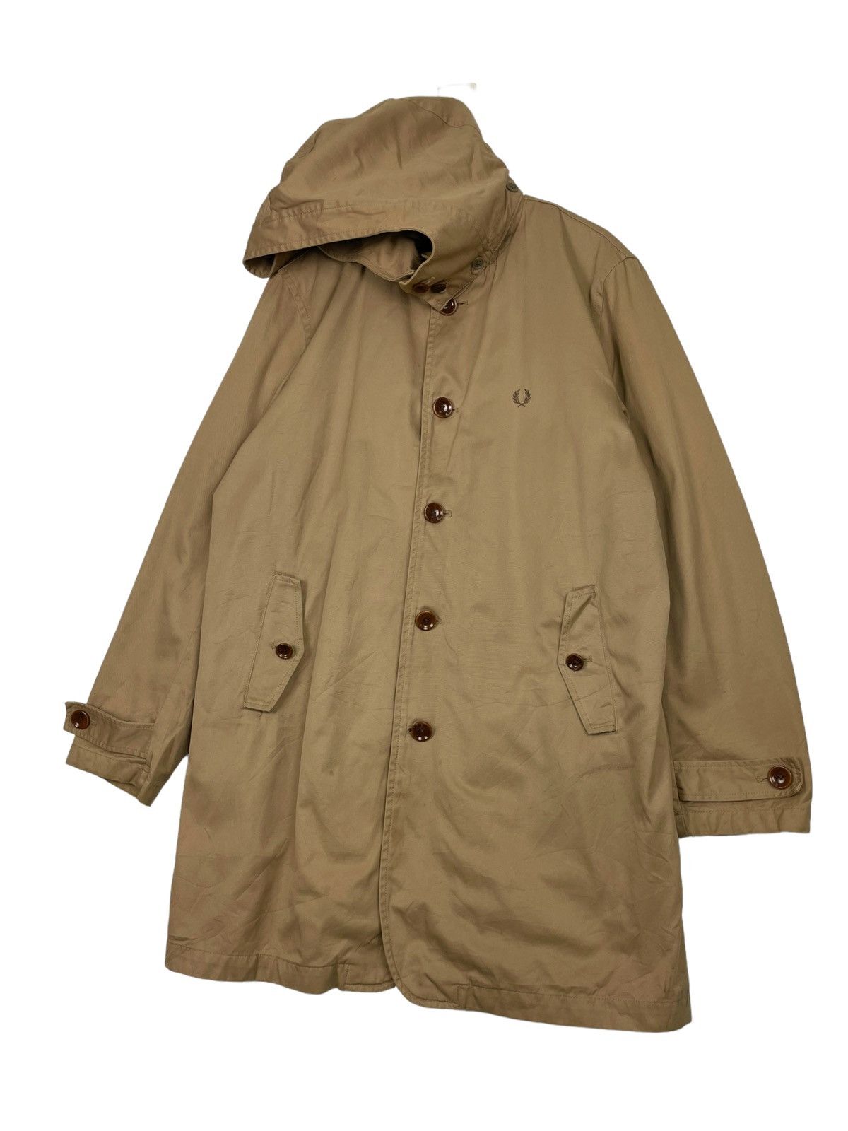 Fred Perry × Vintage 💥 FRED PERRY PARKA HOODIE JACKET Size US L / EU 52-54 / 3 - 3 Thumbnail