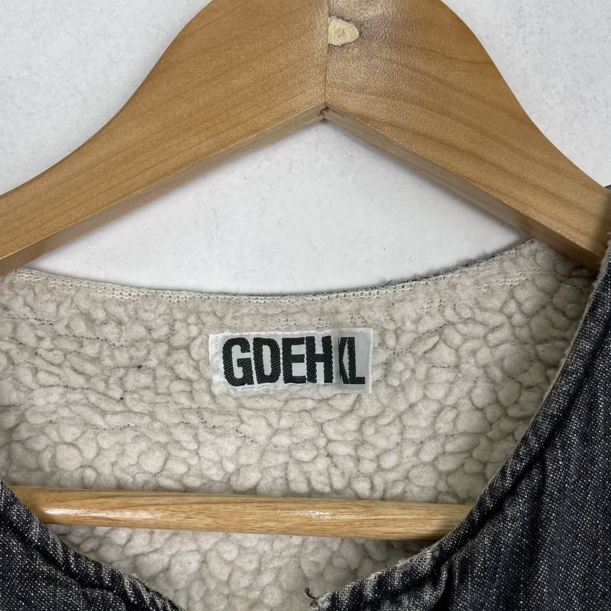 GOODENOUGH × Hiroshi Fujiwara × Japanese Brand 💥 90s GDEH ZIPPER WARN DENIM VEST Size US L / EU 52-54 / 3 - 8 Thumbnail
