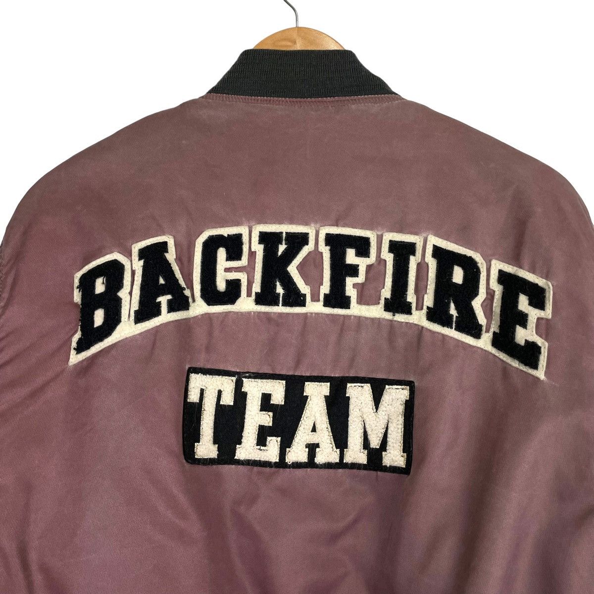 Japanese Brand × Sports Specialties 💥 80s BACK FIRE ZIPPER RIOT BOMBER JACKET Size US L / EU 52-54 / 3 - 2 Thumbnail