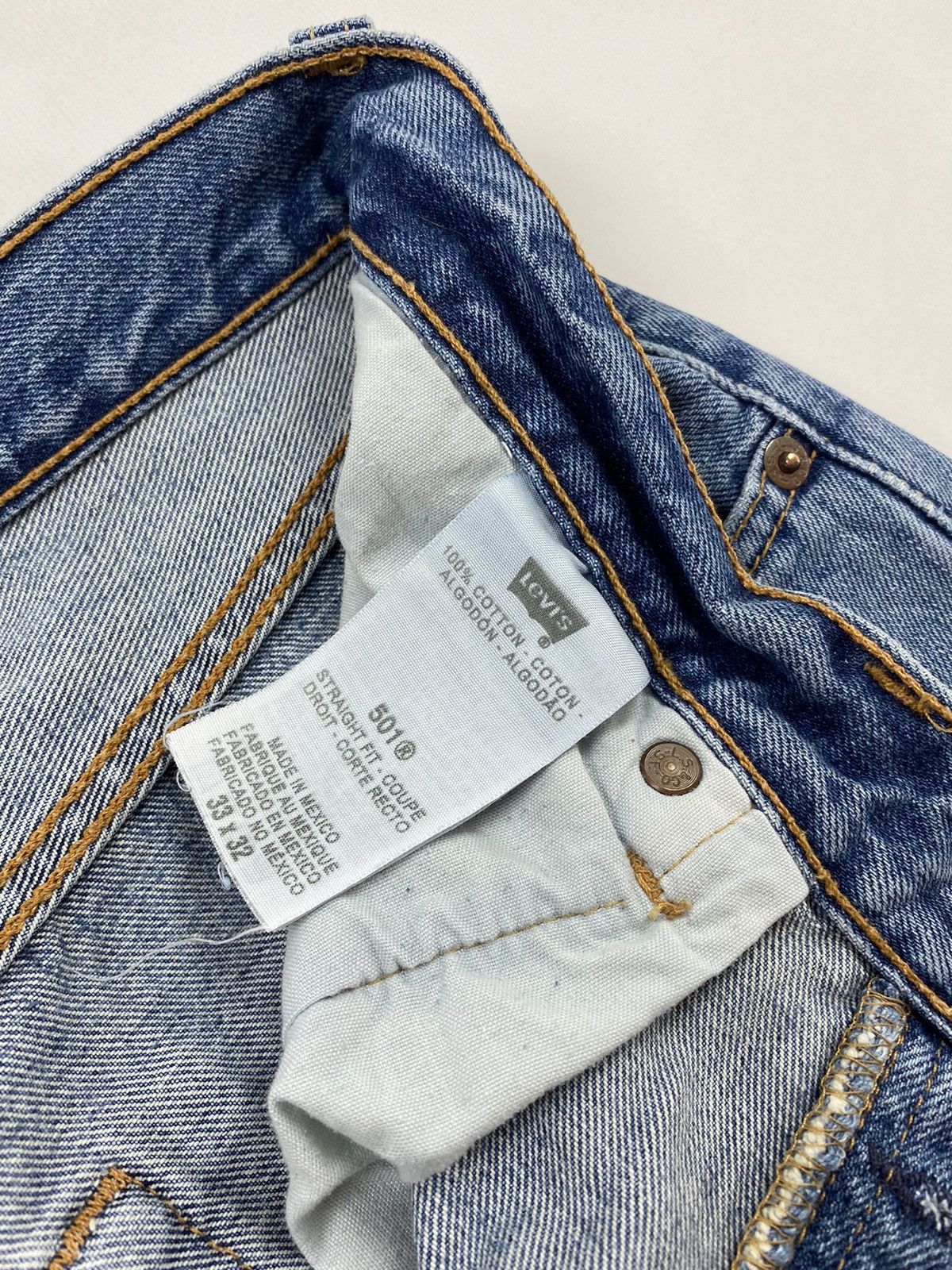 Levi’s 501 Straight Denim Jeans Pants Size 33x32