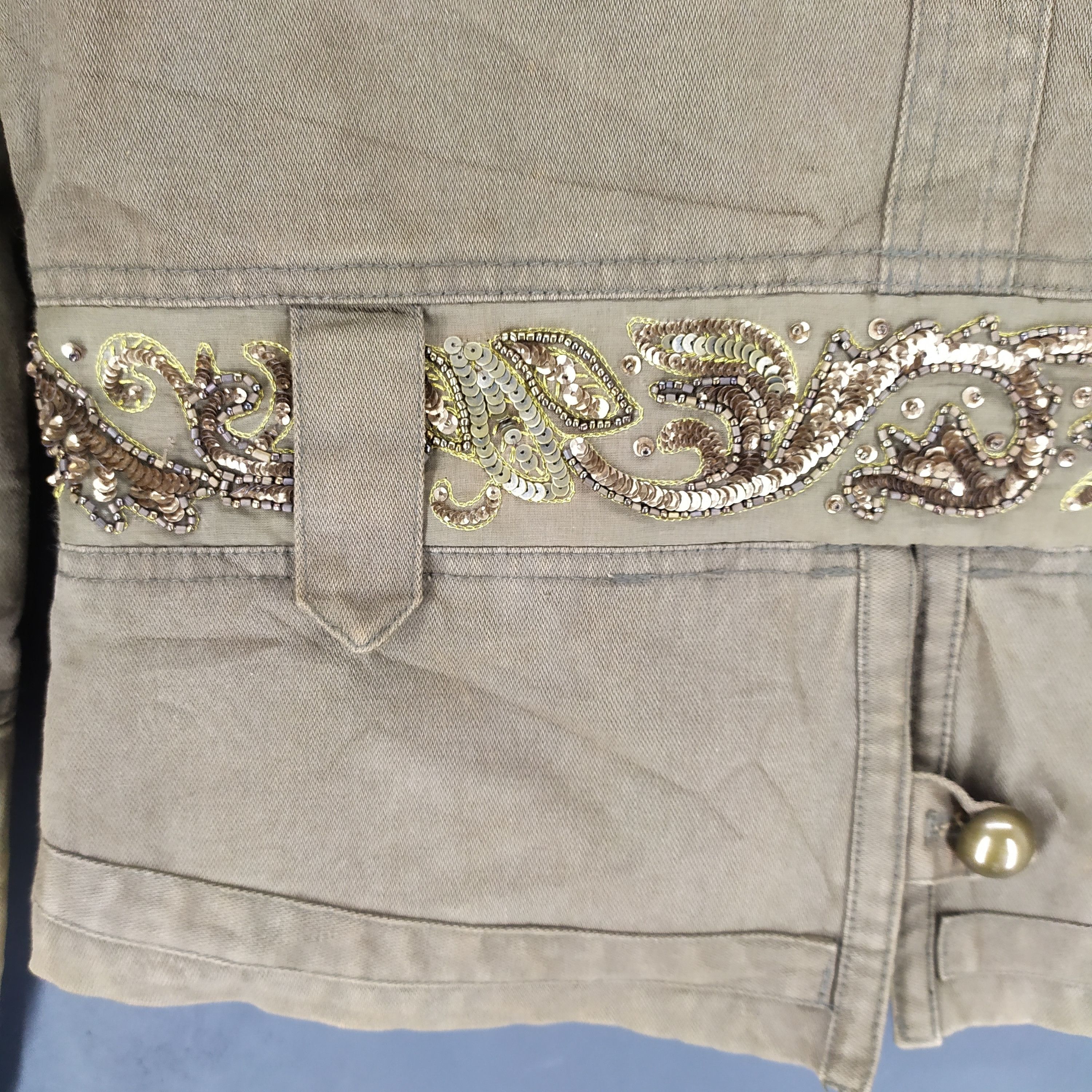 Enchantment Japan Brand Enchantment Nice Design Cropped Jacket #1270-52 Size XS / US 0-2 / IT 36-38 - 15 Thumbnail