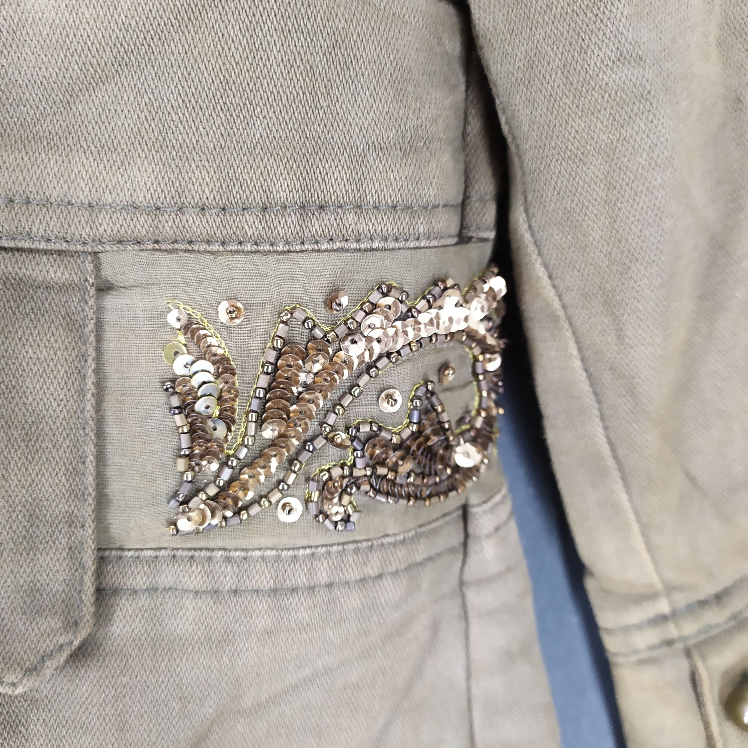 Enchantment Japan Brand Enchantment Nice Design Cropped Jacket #1270-52 Size XS / US 0-2 / IT 36-38 - 4 Thumbnail