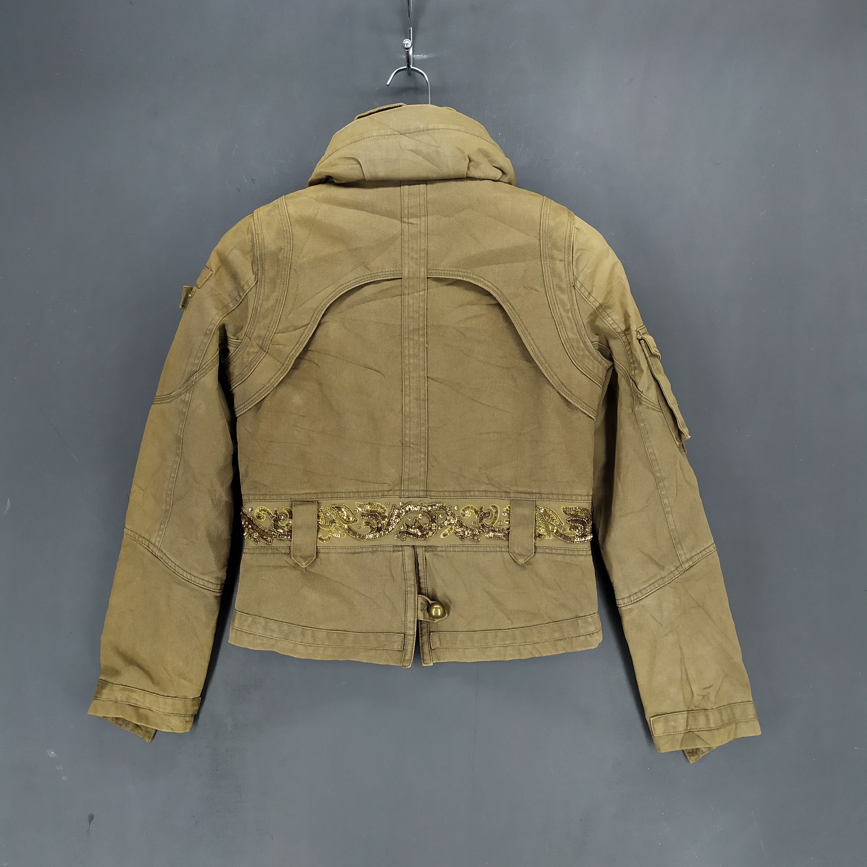 Enchantment Japan Brand Enchantment Nice Design Cropped Jacket #1270-52 Size XS / US 0-2 / IT 36-38 - 14 Thumbnail