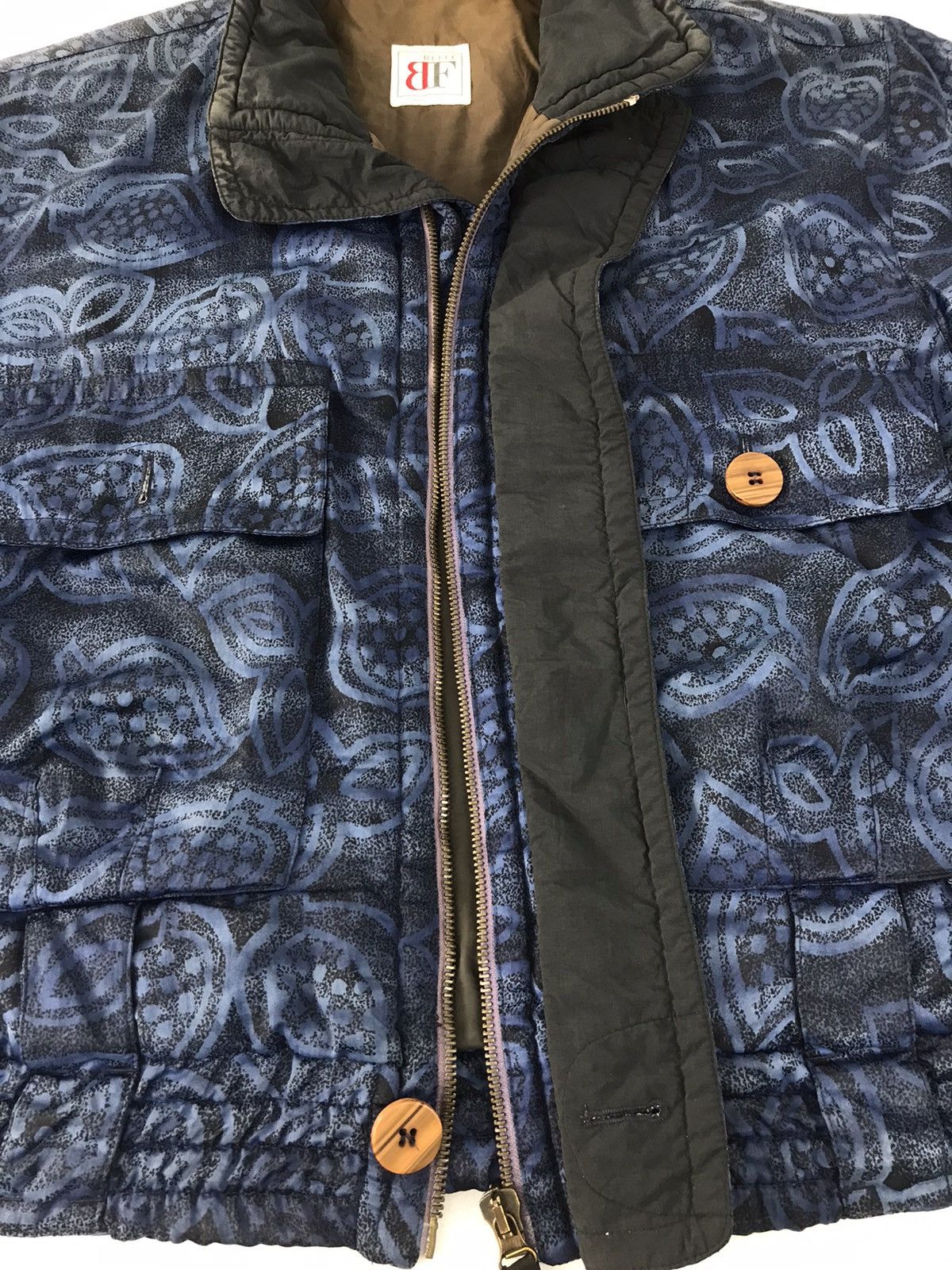 Vintage Belfe Made In Italy Paisley Design Thick Puffer Jacket Size L / US 10 / IT 46 - 5 Thumbnail