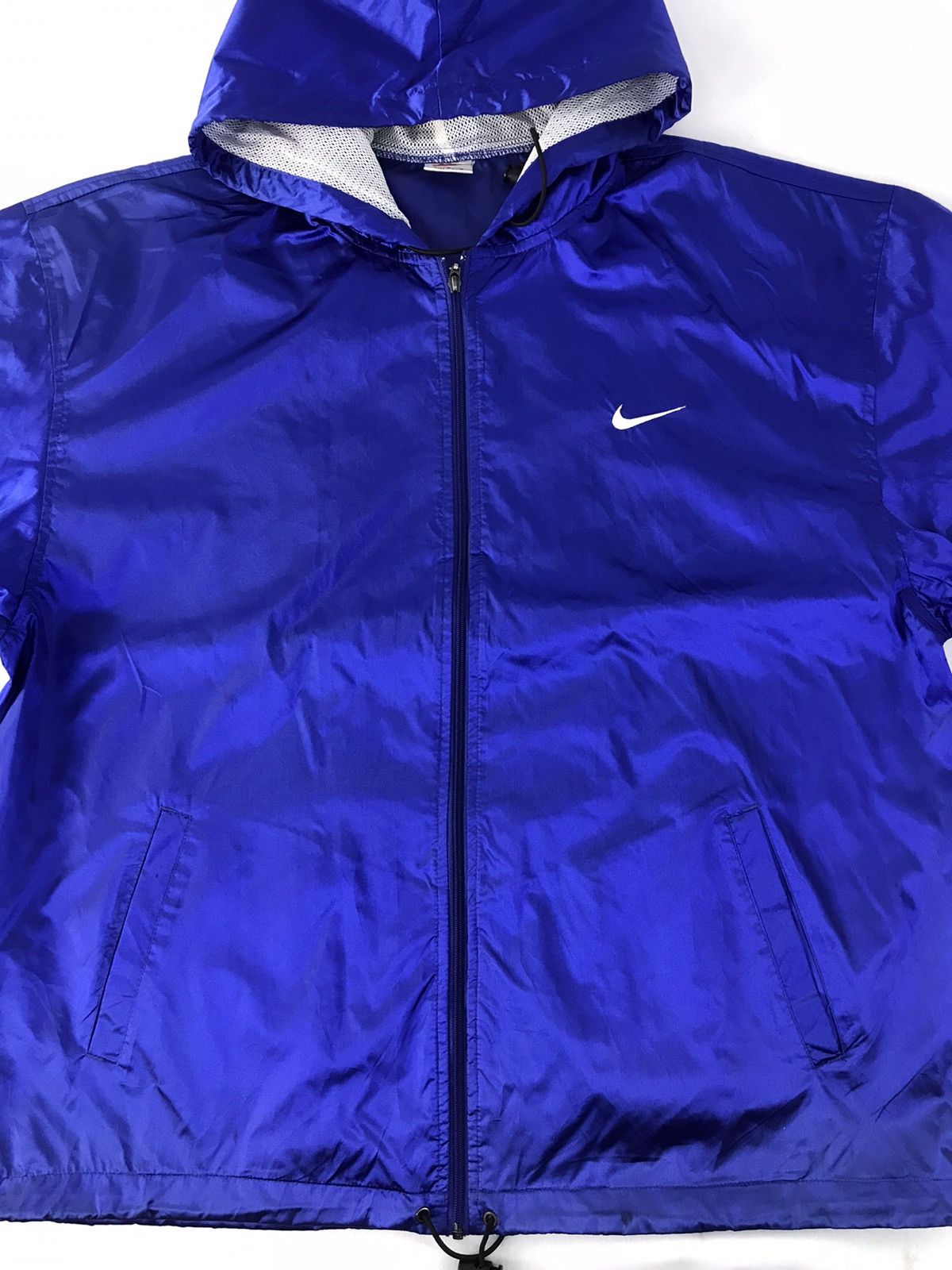Nike Nike Swoosh Nylon Inner Windbreaker Hoodies Jacket Size US L / EU 52-54 / 3 - 3 Thumbnail