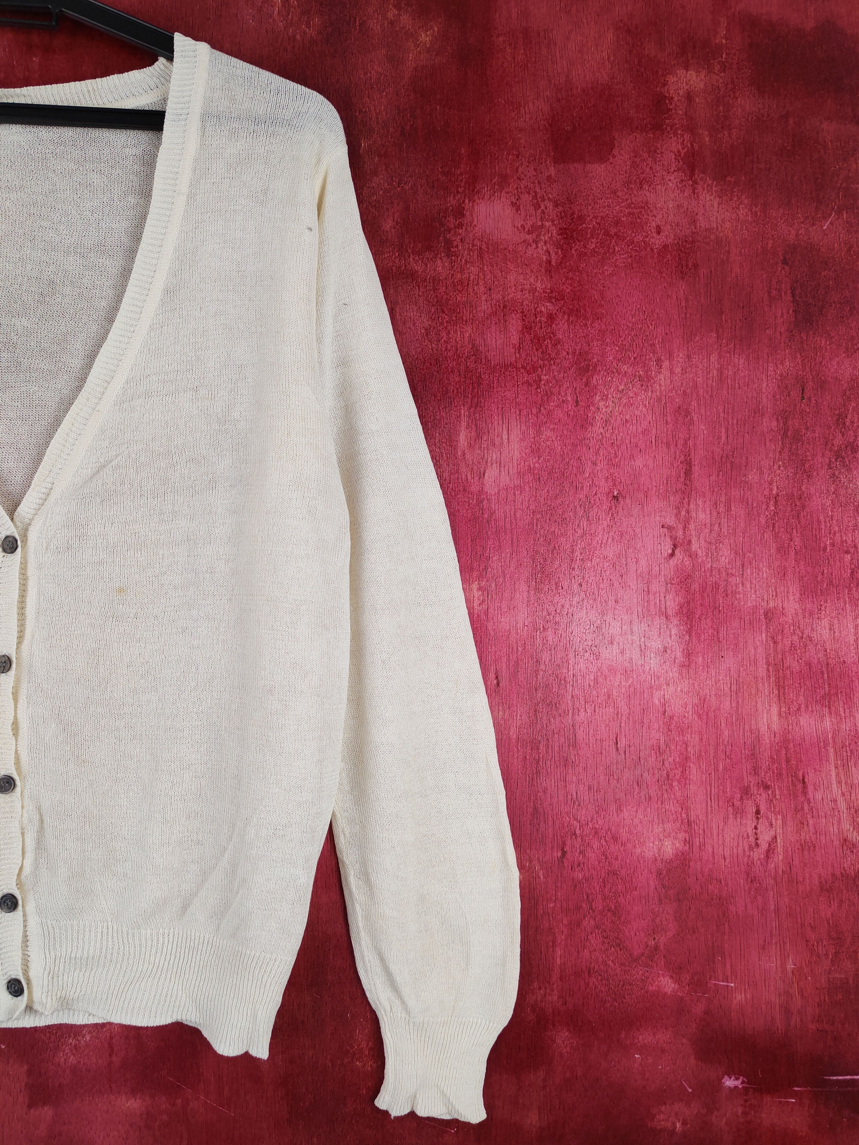 Japanese Brand Japanese Brand Cream Crochet Meshnet Cardigan #S876 Size L / US 10 / IT 46 - 6 Thumbnail