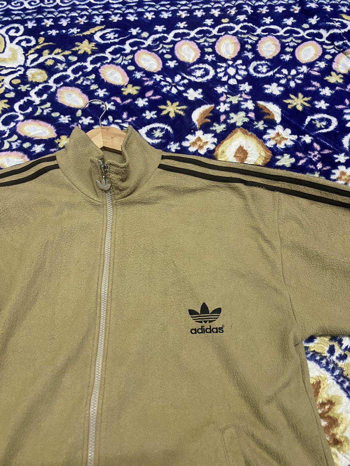 Adidas × Vintage Vintage 90s Embroidery Adidas Big Logo Fleece Jacket Size US XL / EU 56 / 4 - 6 Thumbnail