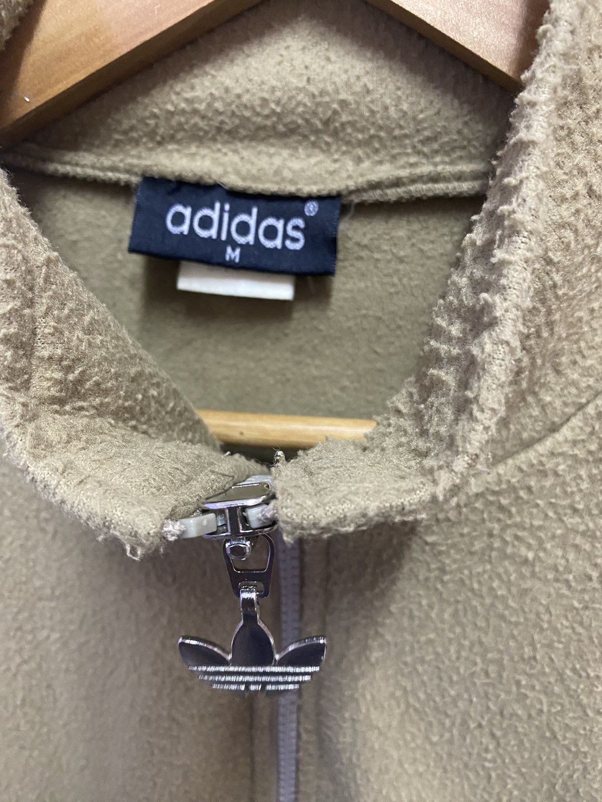Adidas × Vintage Vintage 90s Embroidery Adidas Big Logo Fleece Jacket Size US XL / EU 56 / 4 - 8 Thumbnail